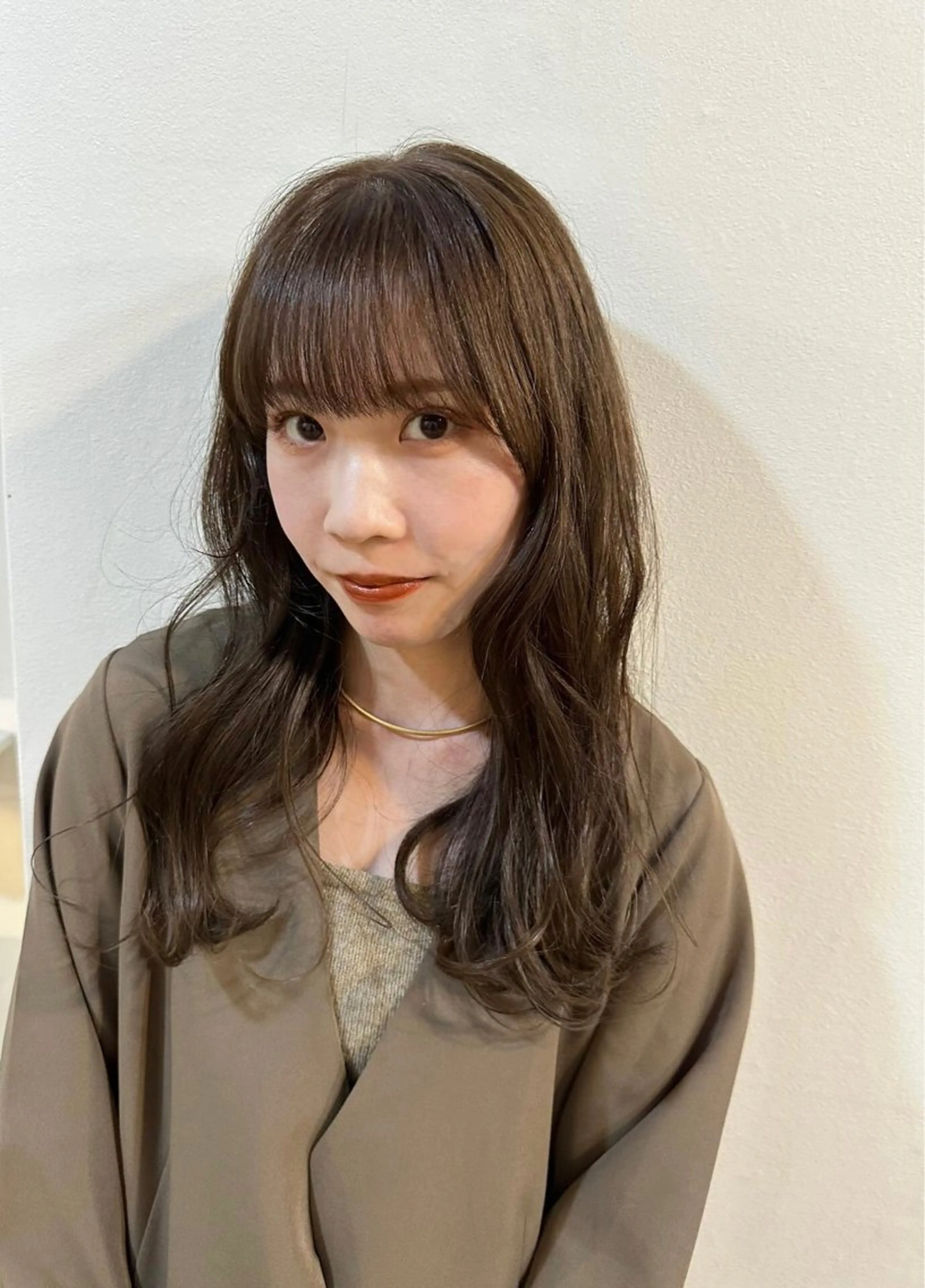カラー ベージュカラー Sherry/R 三川町　木村祐里奈のヘアスタイル