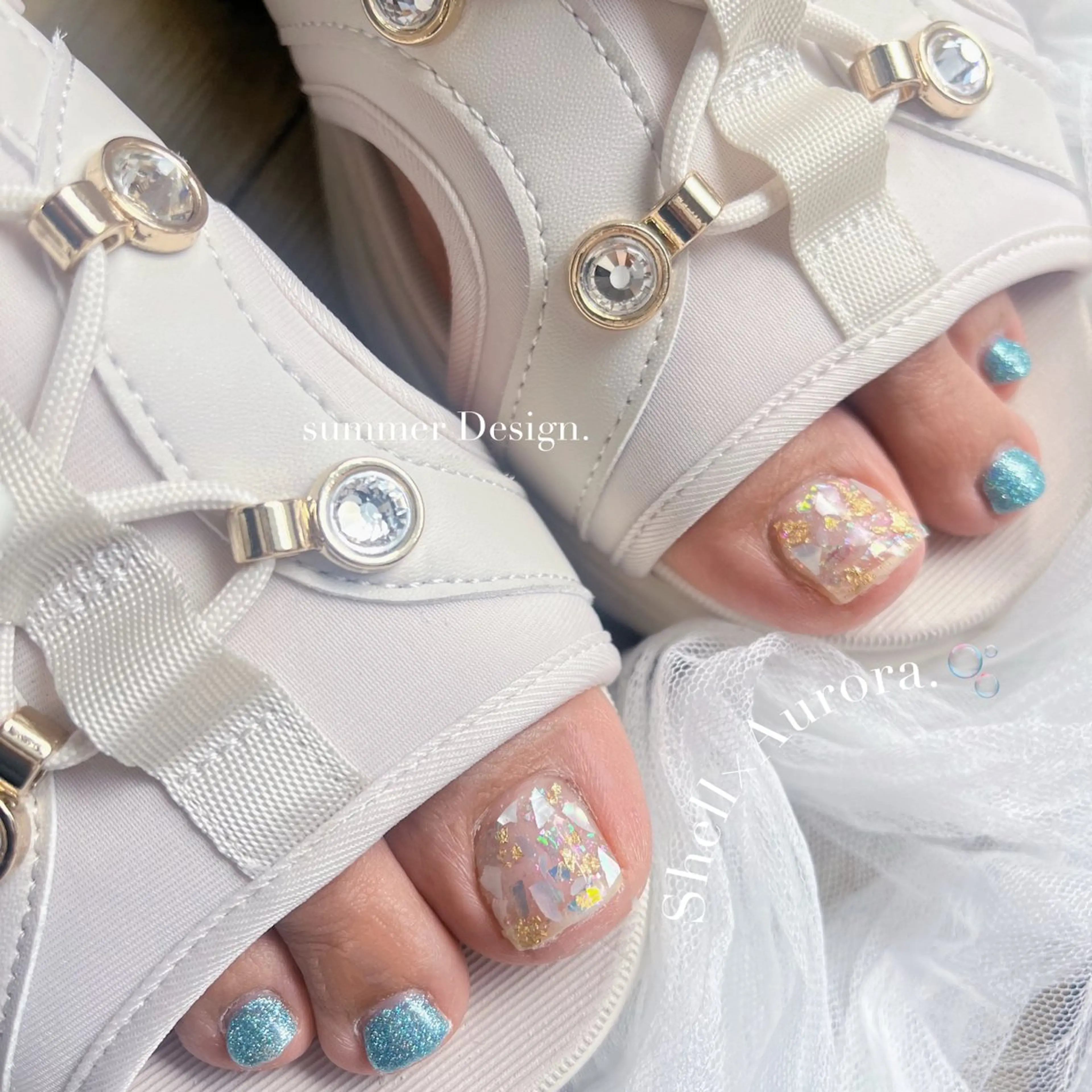 ネイル フットネイル kurogi nanakaのネイルデザイン