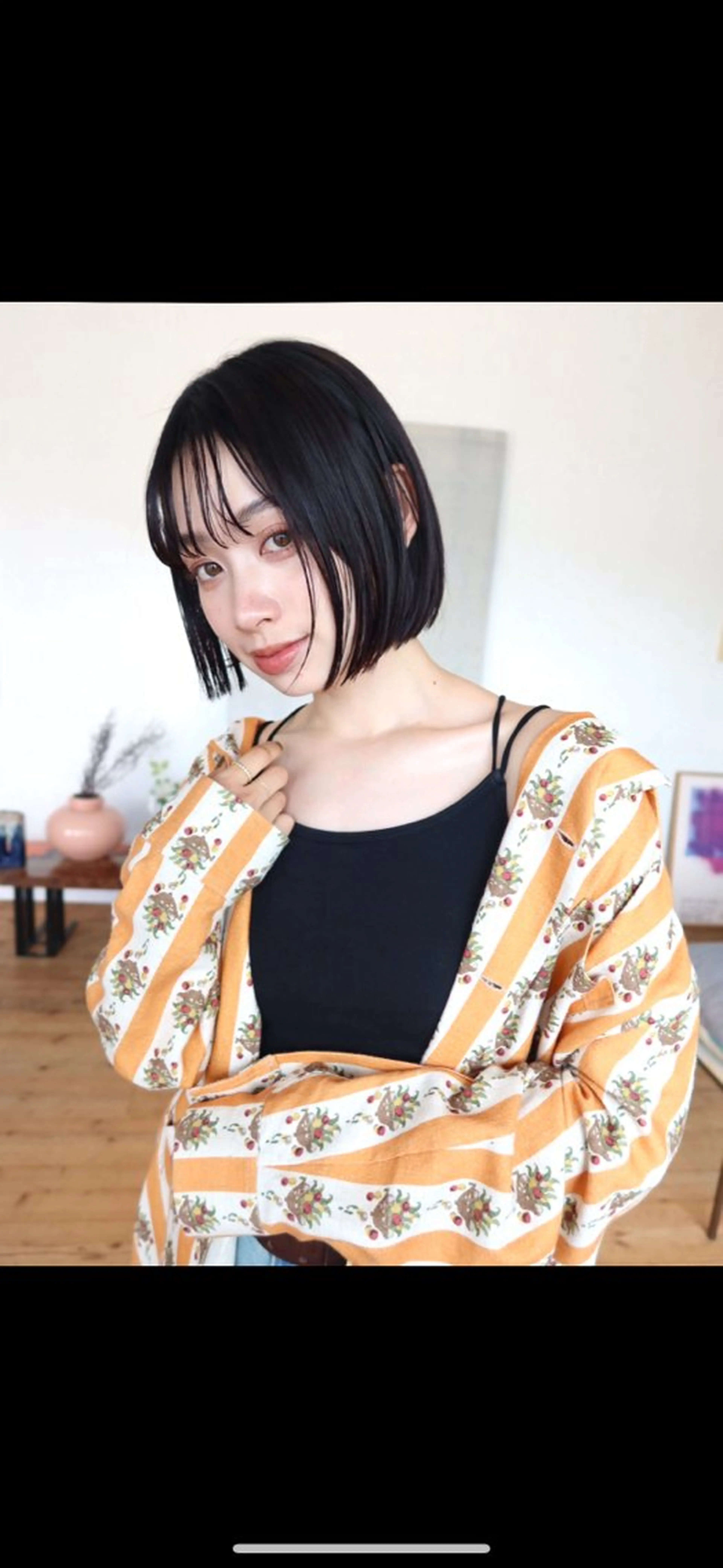 ショート ボブ 顔周りカット/透明感 カラー✂️MEIのヘアスタイル