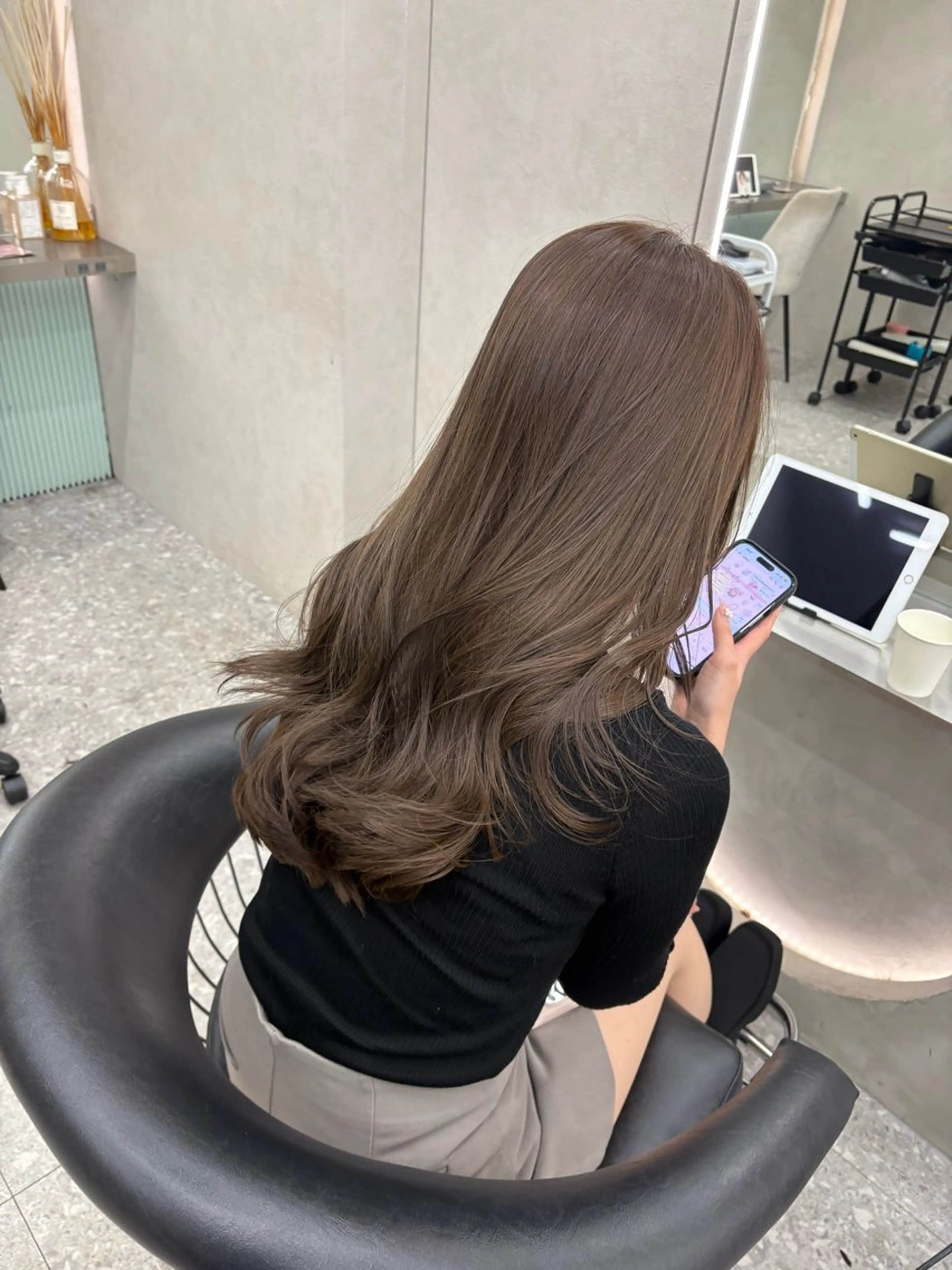 セミロング カラー ヘアアレンジ カット ヘアカラー fumika🎀 ベージュのヘアスタイル