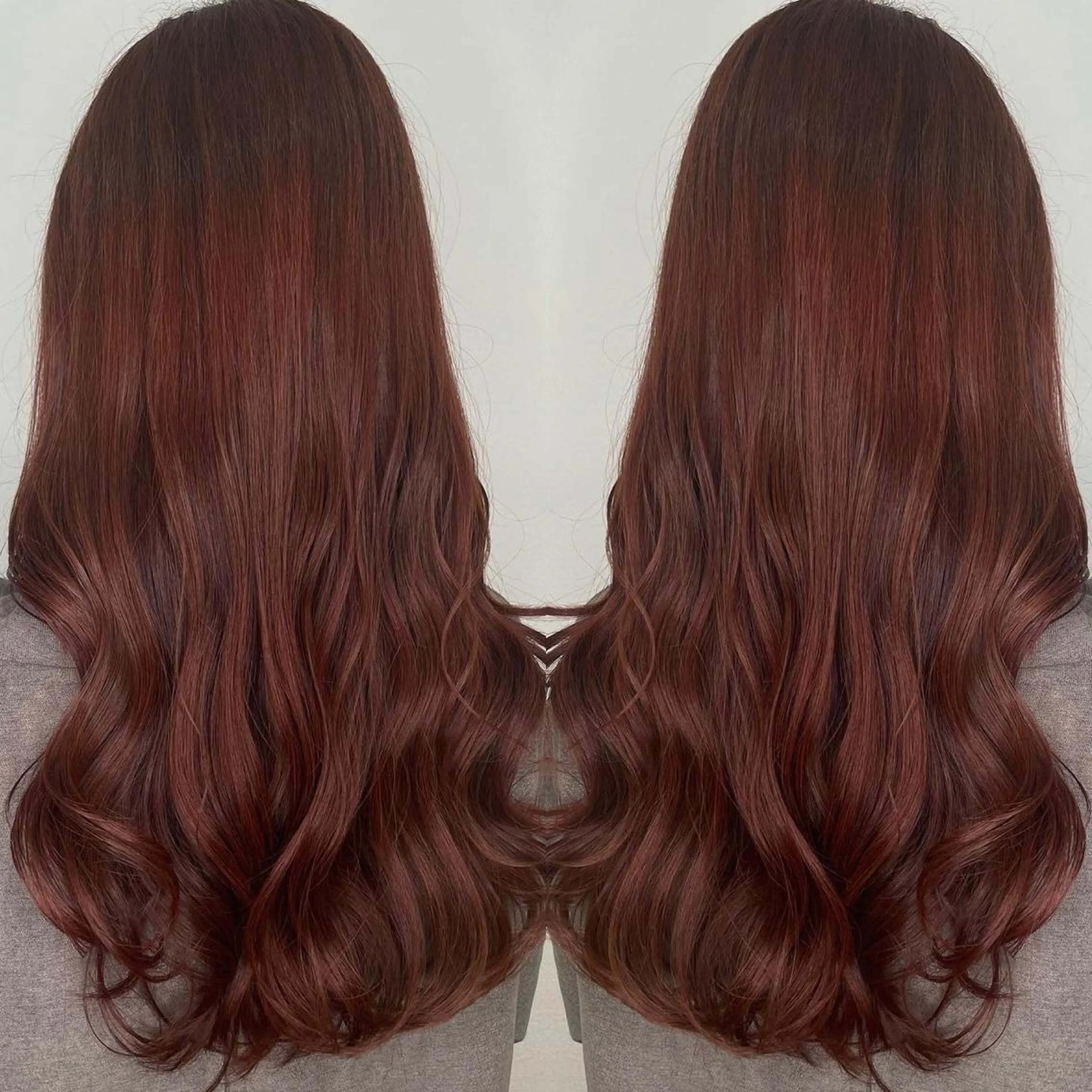 ロング カラー アッシュ ブラウンカラー カシス 透明感カラー グラデーションカラー カット ヘアカラー トリートメント 河合秀明/ショート /ボブ/レイヤーのヘアスタイル