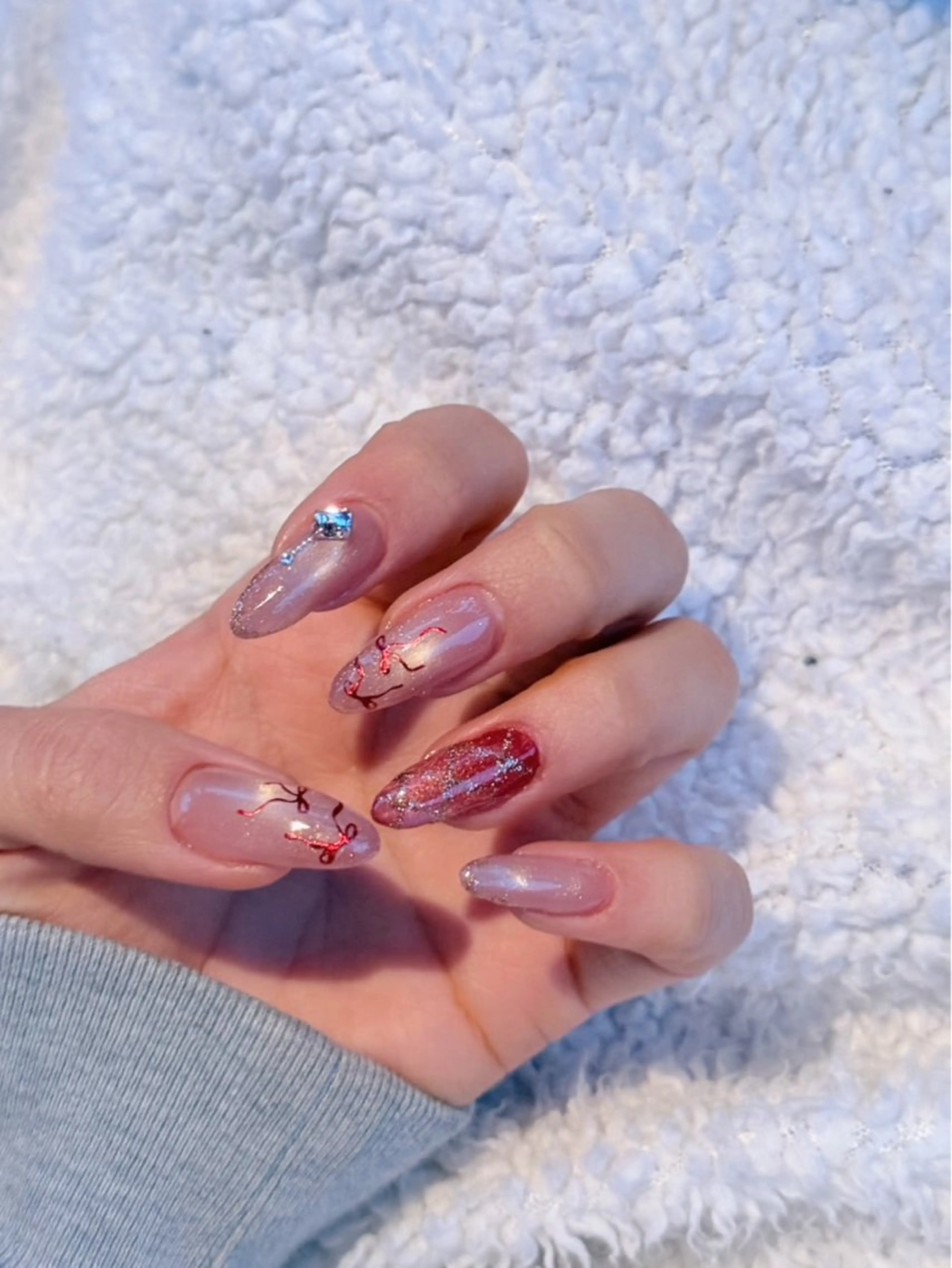 ネイル マグネットネイル ハンドネイル ゆうな agehaネイルのネイルデザイン