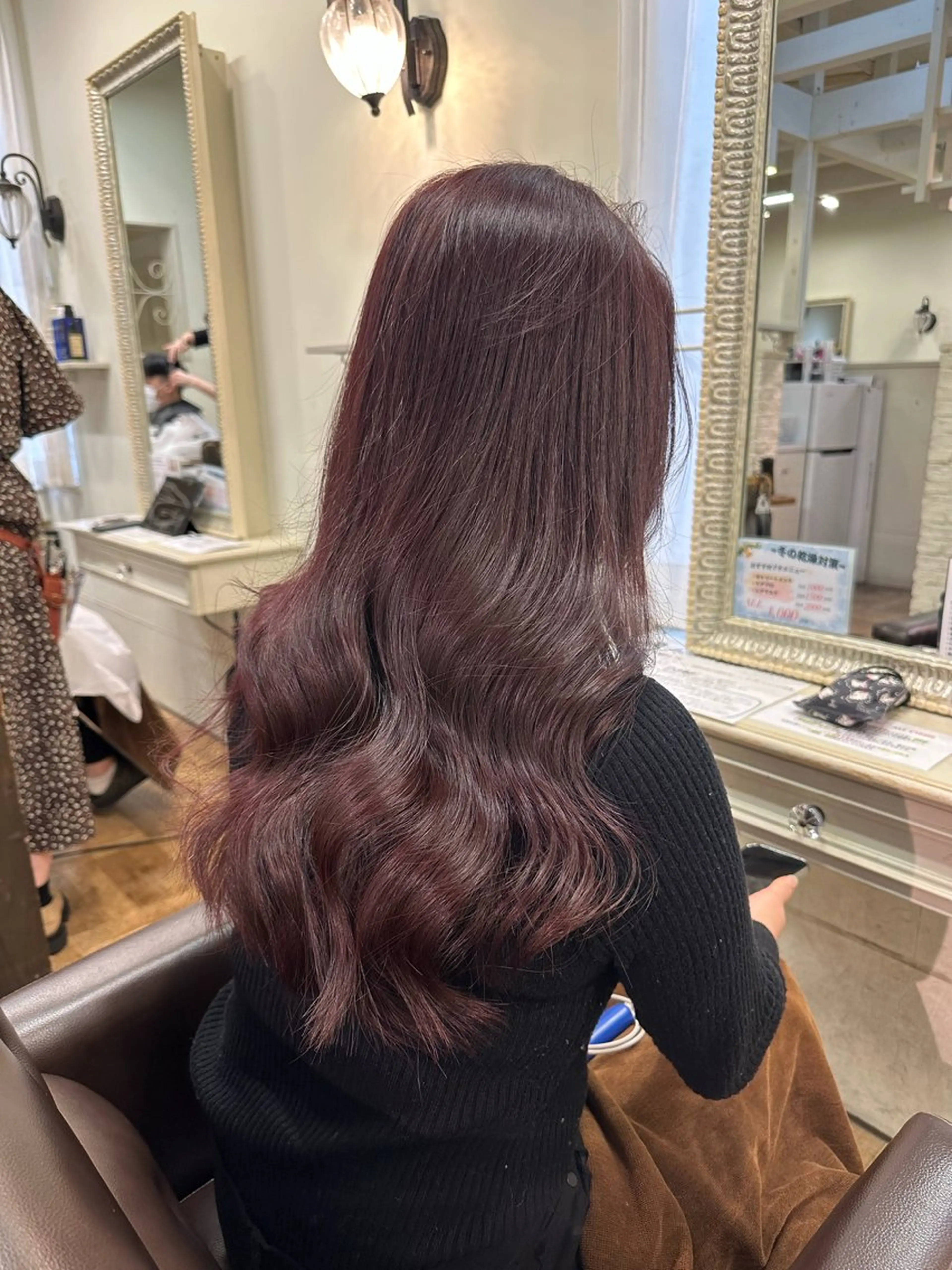 ロング カラー 久田 知奈梨のヘアスタイル