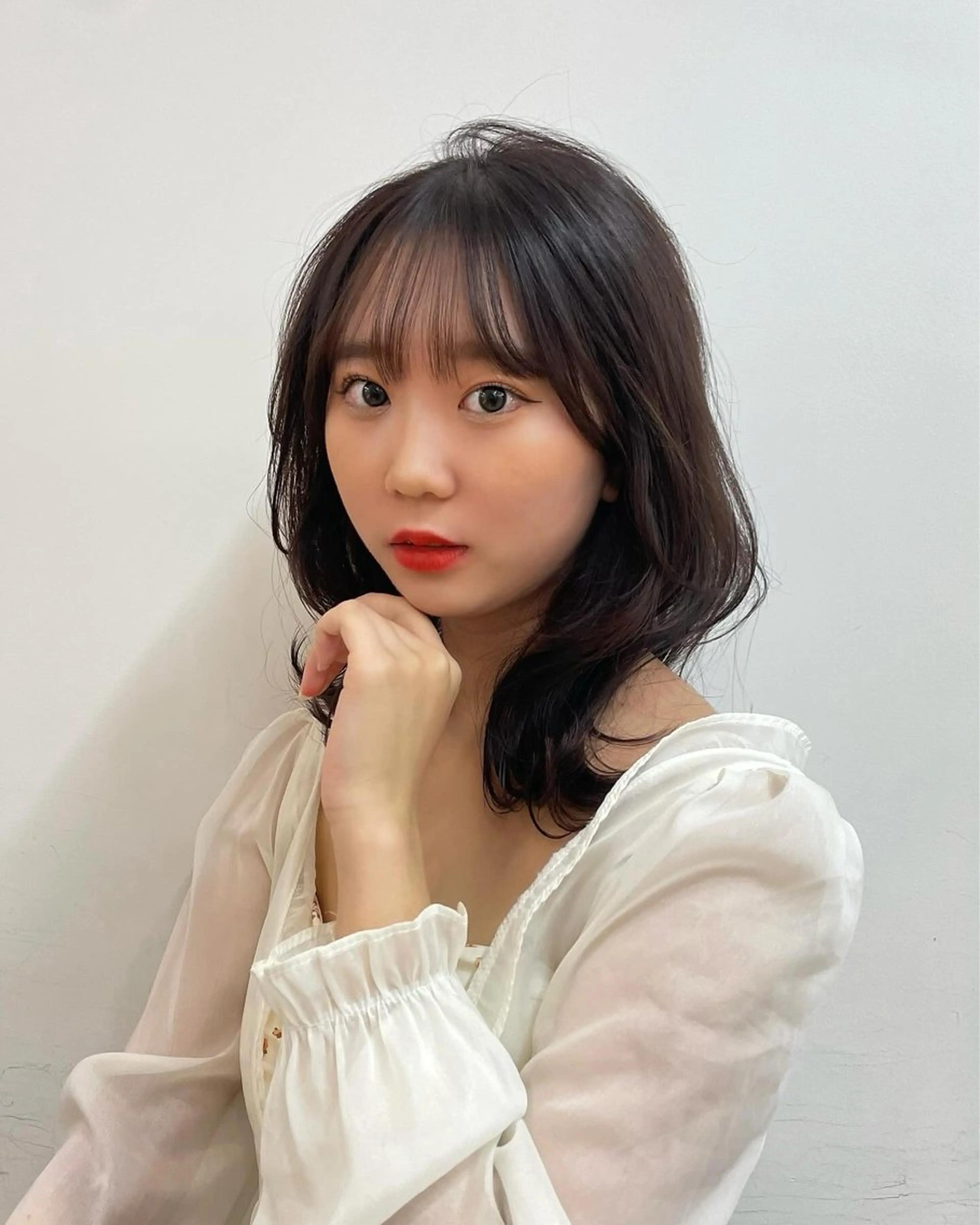 ミディアム くびれヘア ❤️ショートカット ・顔周りカット❤️のヘアスタイル