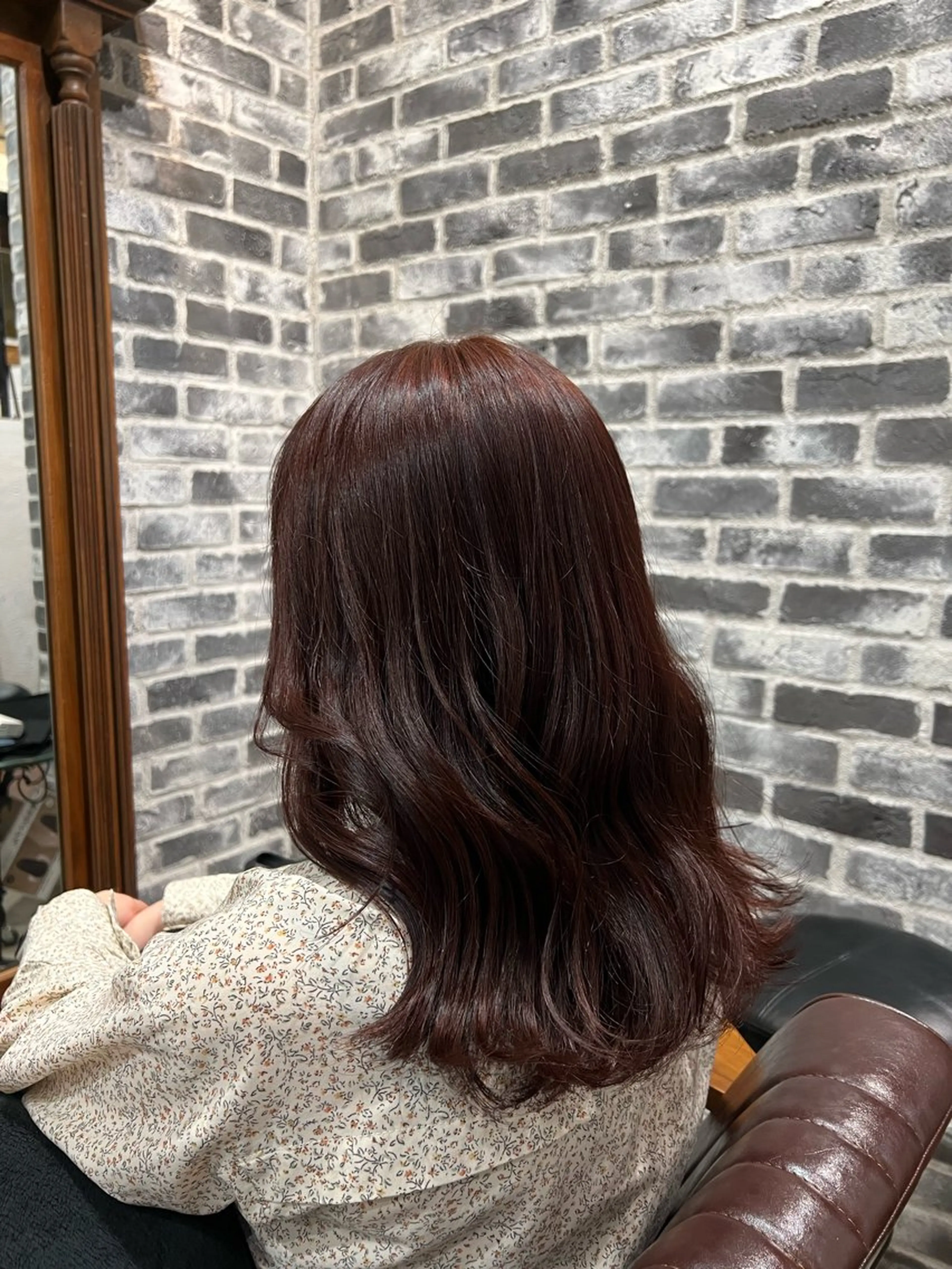 ミディアム ヘアカラー パーマ×透明感カラー MIOのヘアスタイル