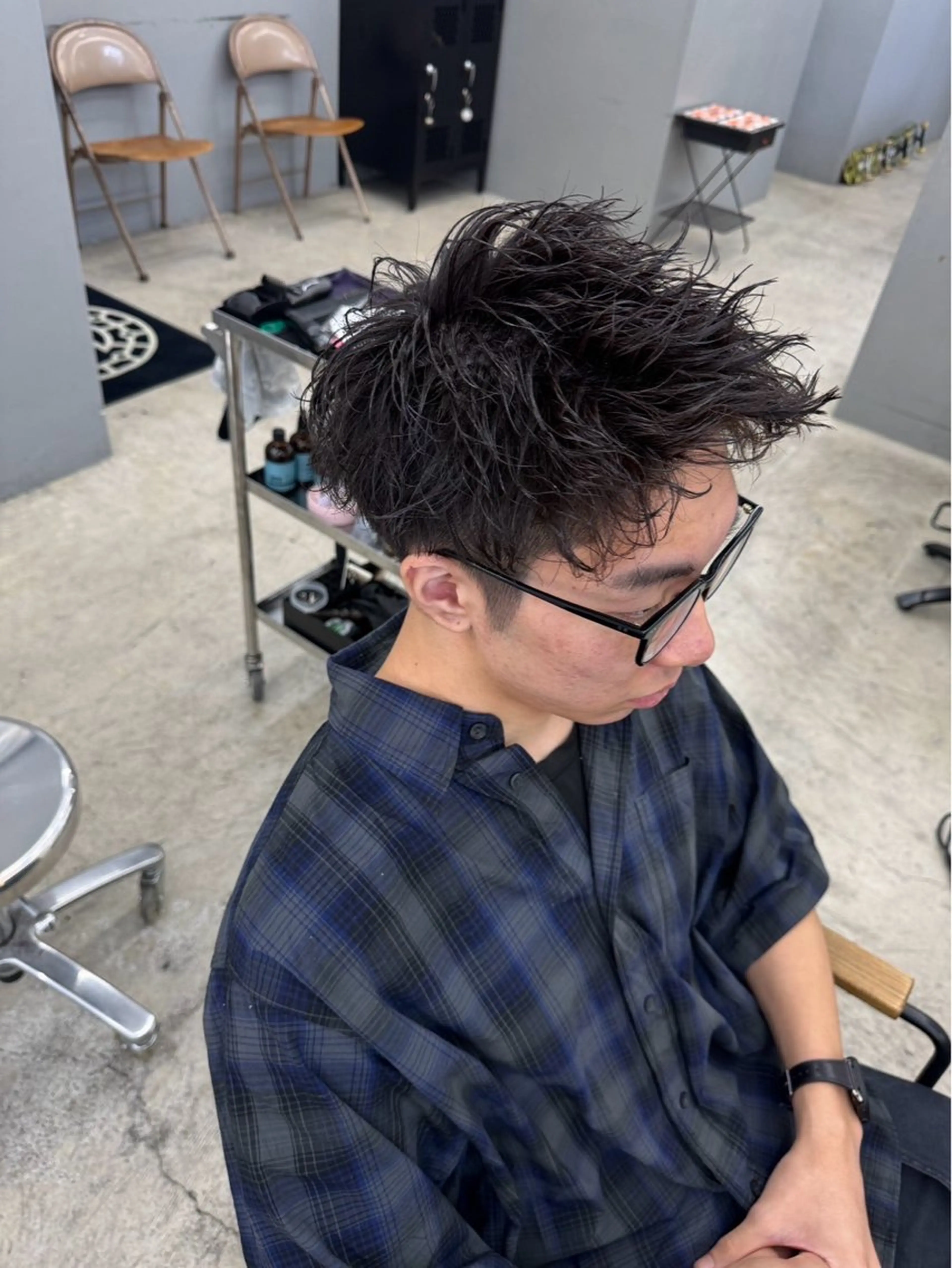 ショート パーマ メンズ メンズ専門サロン wokeのヘアスタイル