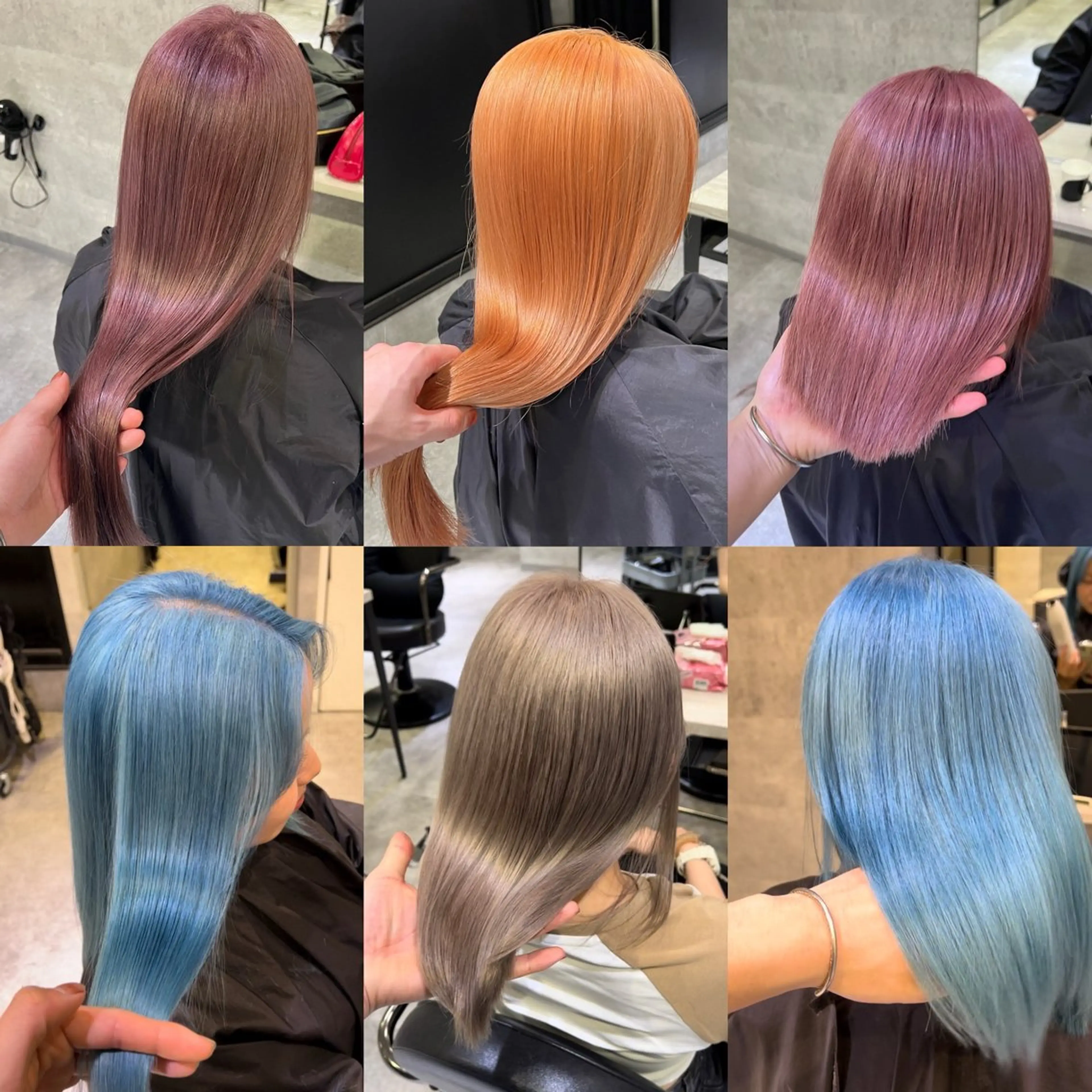 ミディアム カラー カット ヘアカラー トリートメント _WHITE 若狭のヘアスタイル