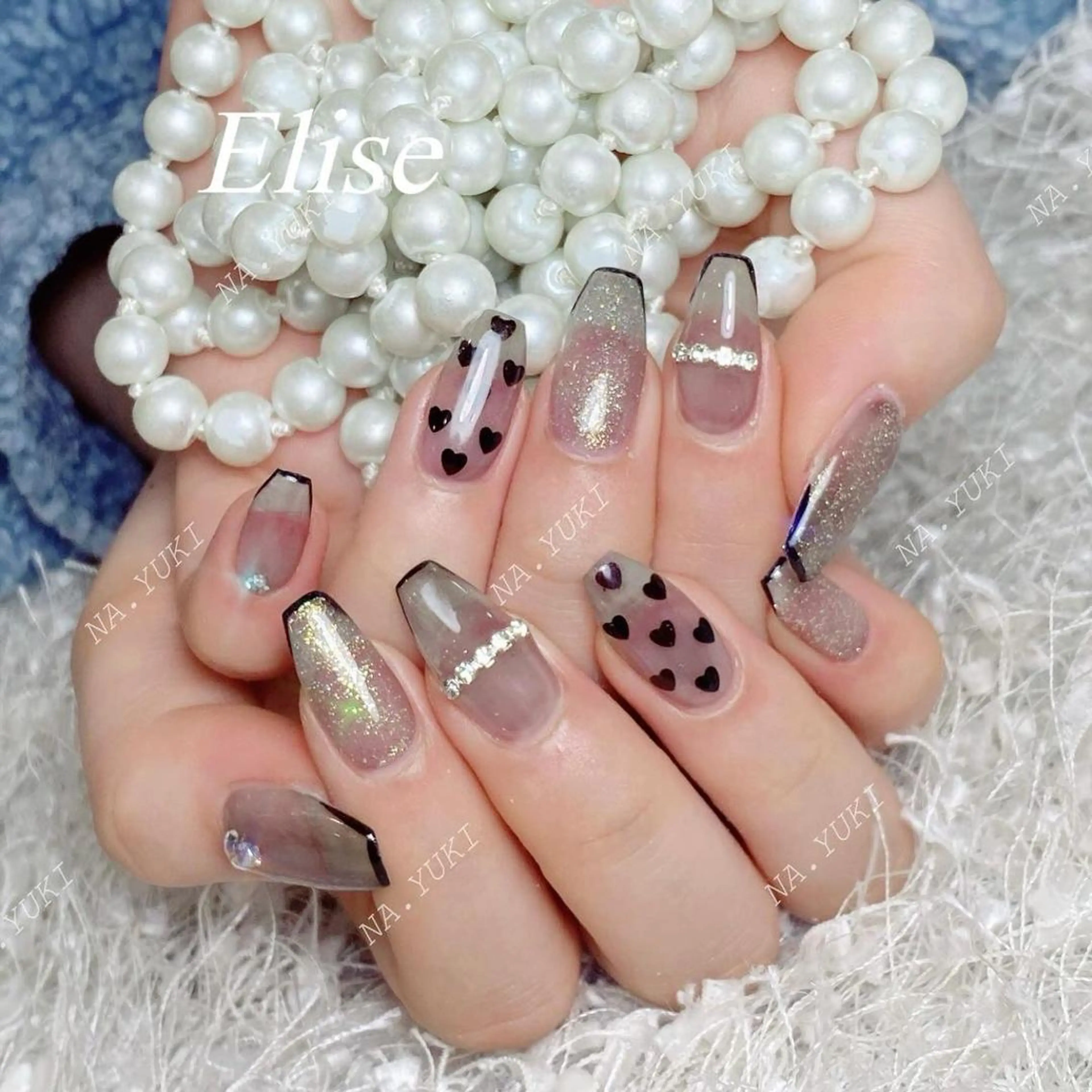 ネイル ハンドネイル ハンドケア 🌷 Mooning 🌷のネイルデザイン