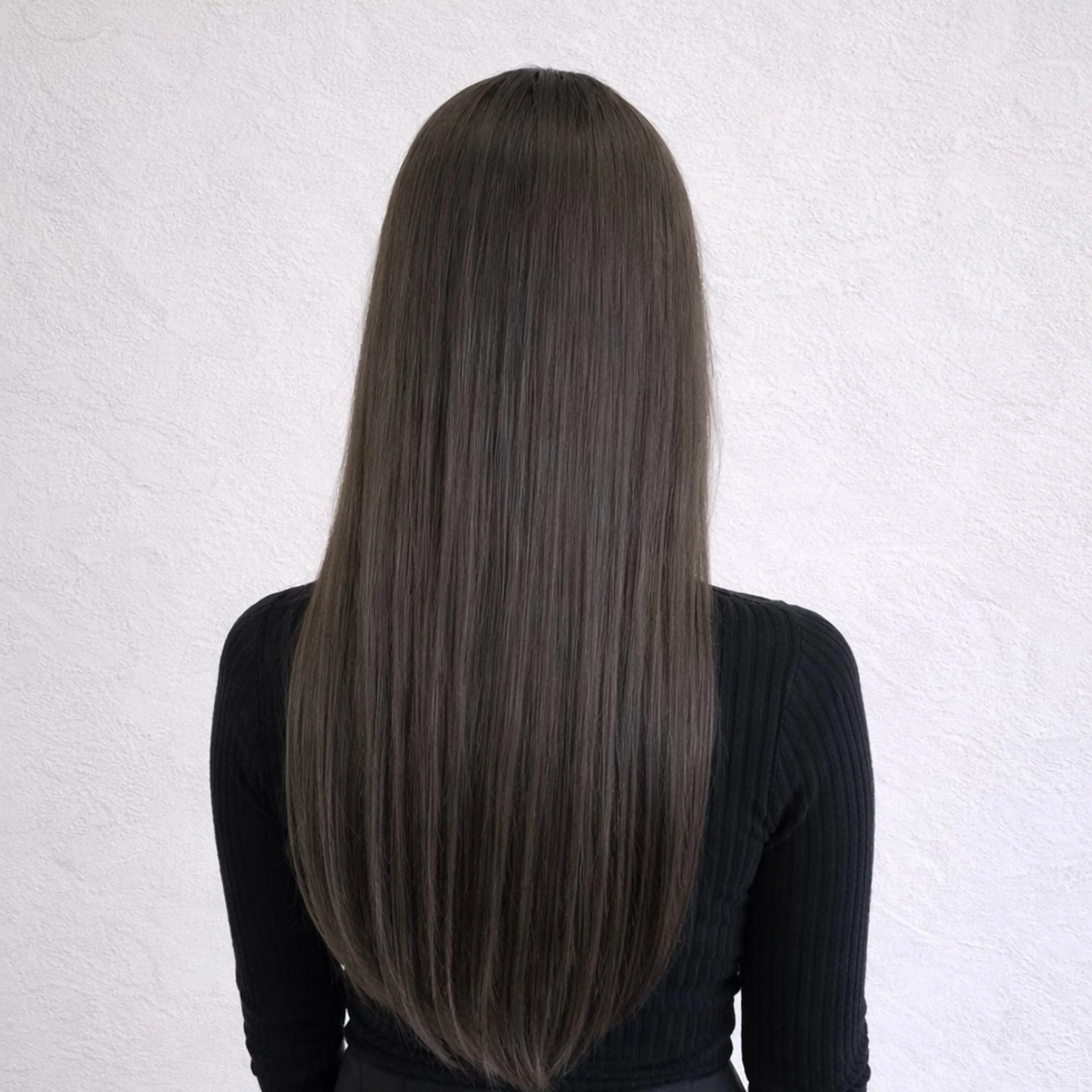 ロング カラー ベージュカラー グレージュ カット ヘアカラー 佐藤 舞のヘアスタイル