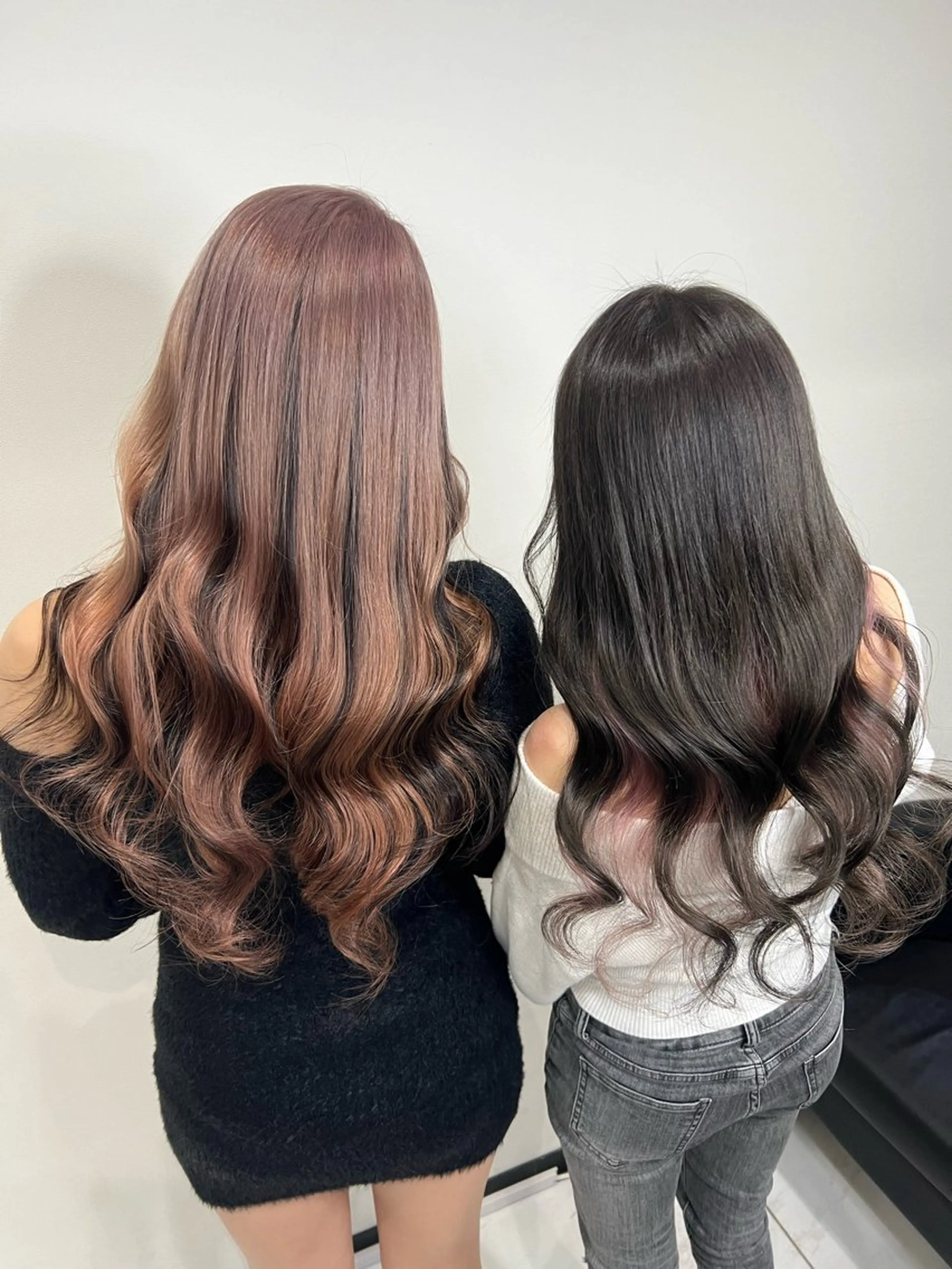 ロング カラー プルエクステ ベージュカラー ブリーチ ケアブリーチ ピンクカラー カット ヘアカラー トリートメント エクステ YUDU🍊 germe/ジェルムのヘアスタイル