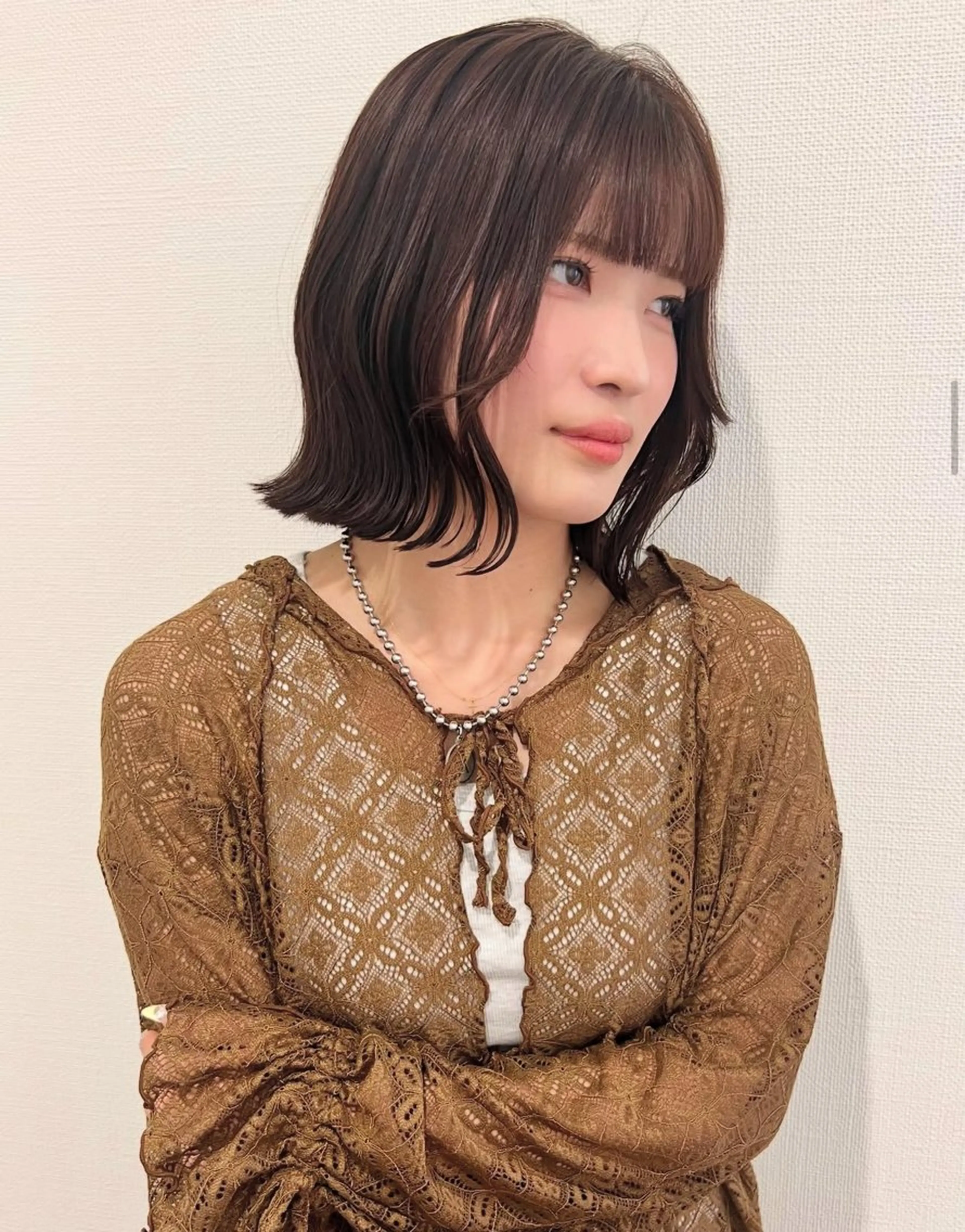 ショート ボブ くびれヘア カット 加納千華 /ボブ/ぱつっとボブのヘアスタイル