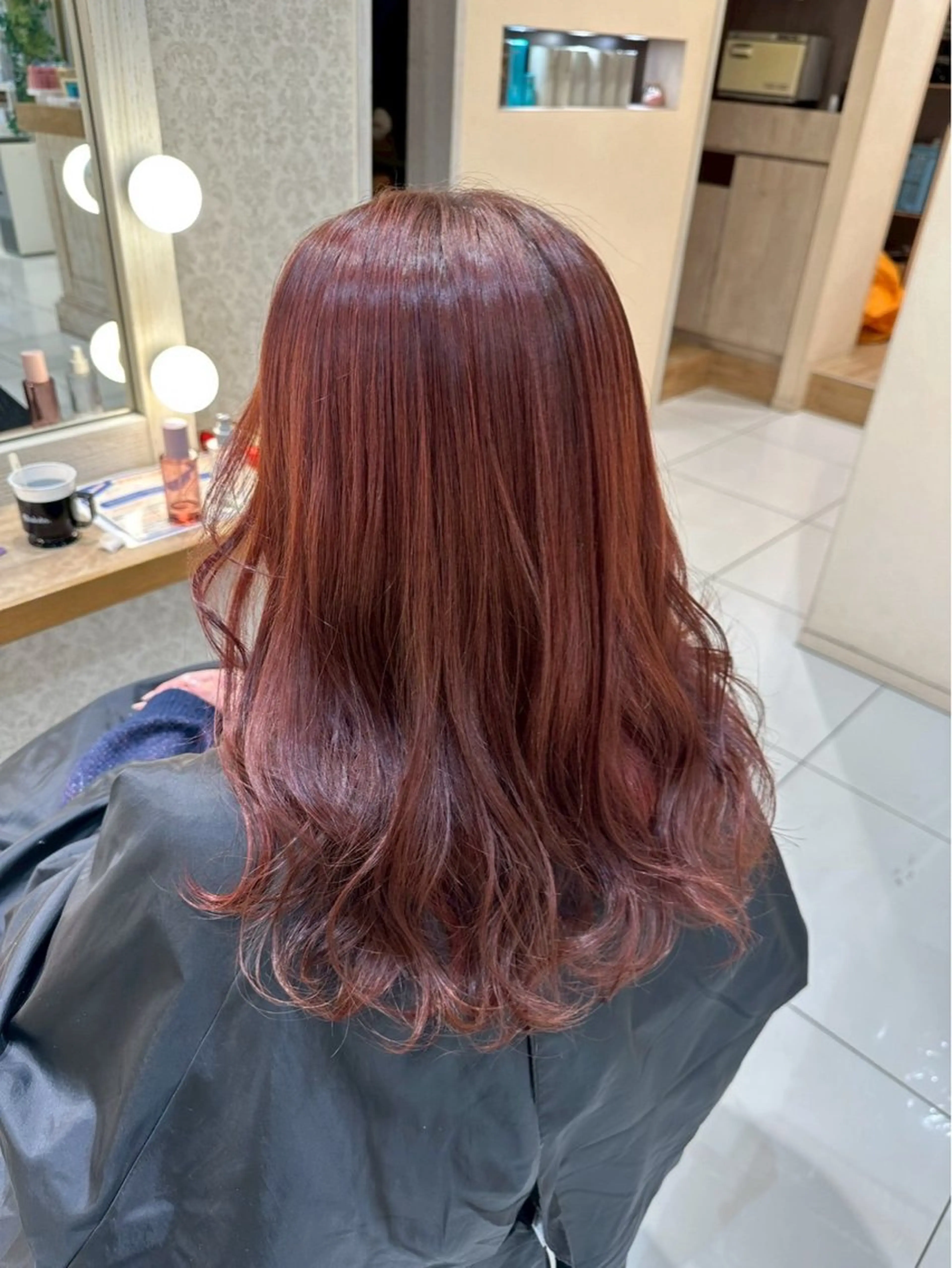 セミロング カラー ヘアカラー トリートメント 🍒Natsuka /ガーリー/アレンジのヘアスタイル