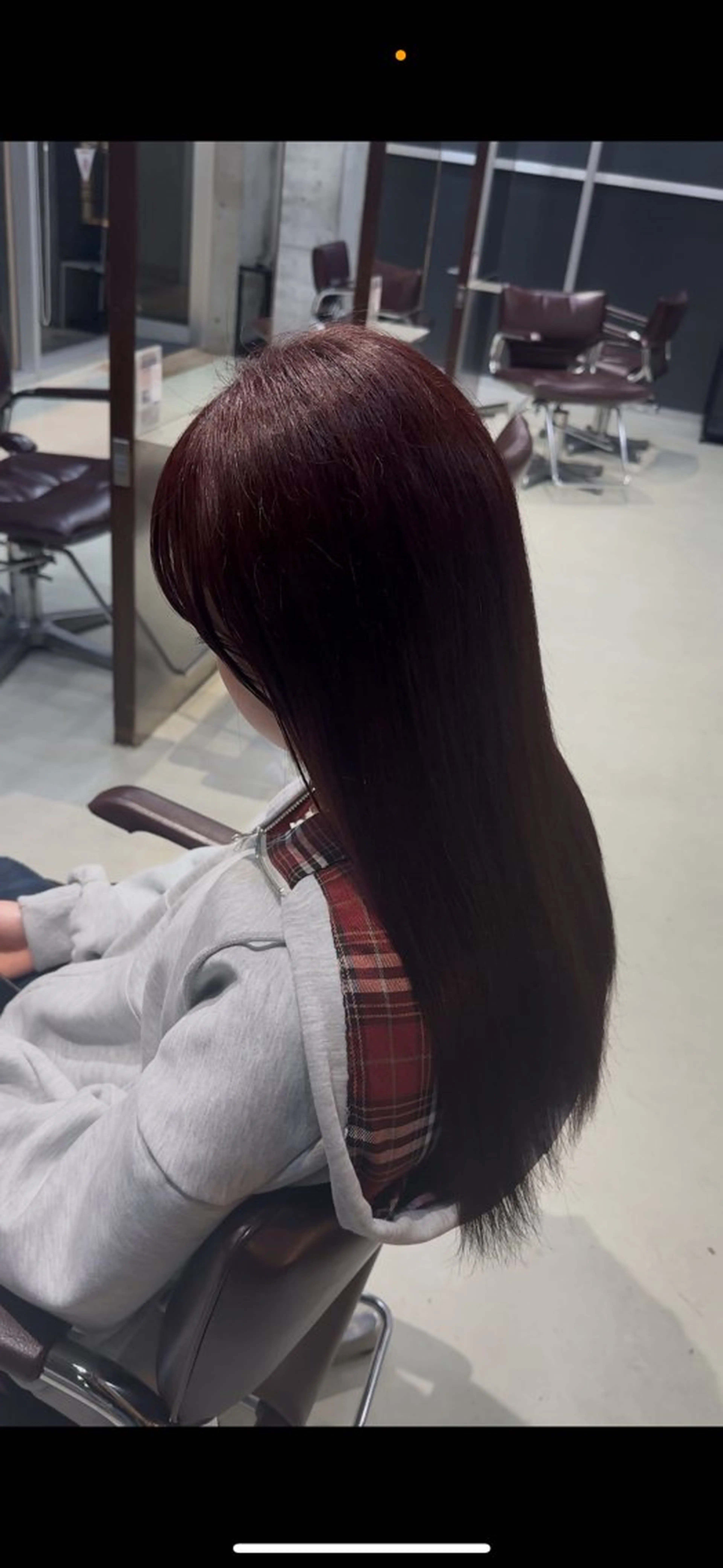 セミロング カラー レッドカラー 似合わせパーマ🔥 河浪  大智のヘアスタイル