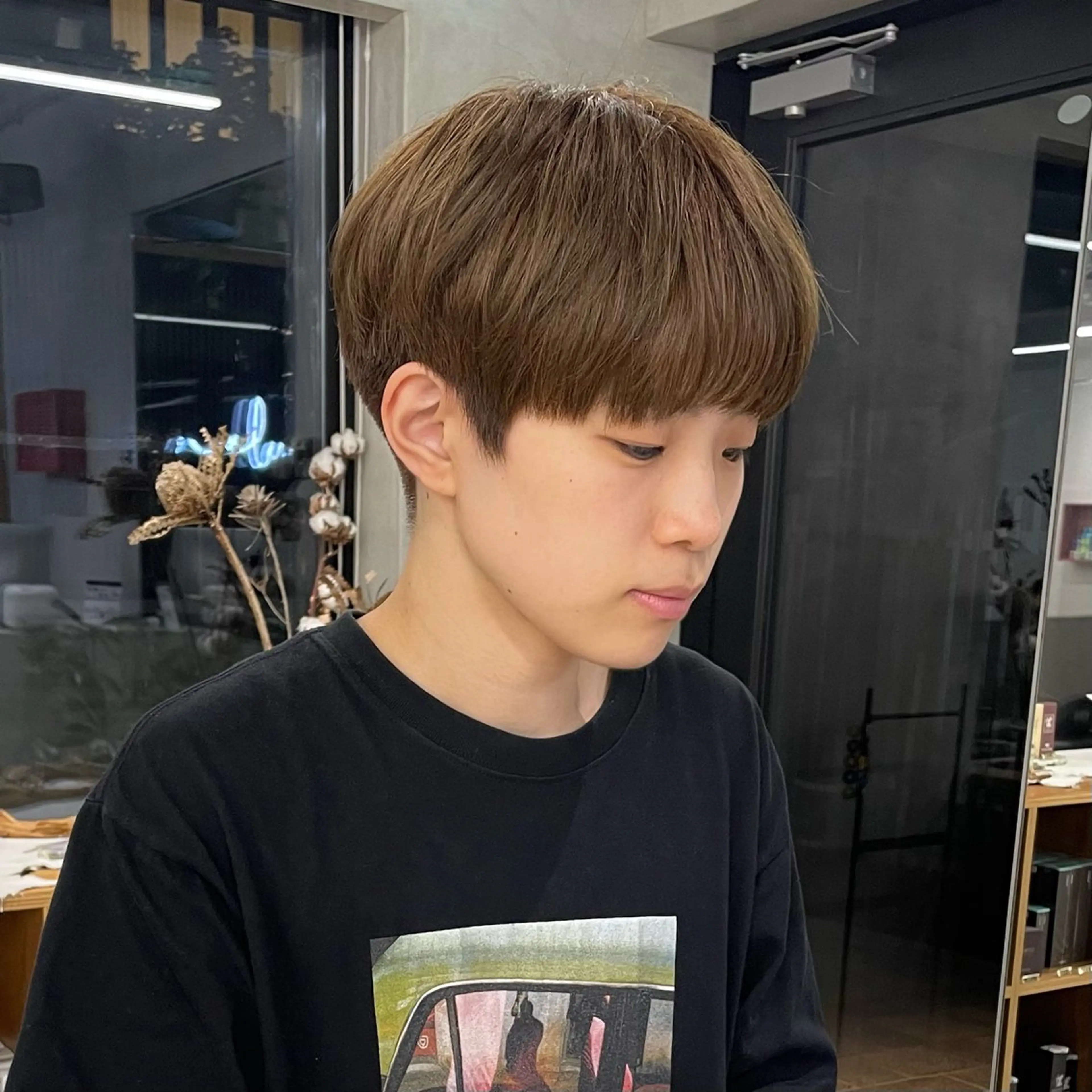 カラー メンズ メンズブリーチ マッシュ シースルーマッシュ ブリーチ ブリーチなしカラー 【メンズ特化】 イマダナツミのヘアスタイル