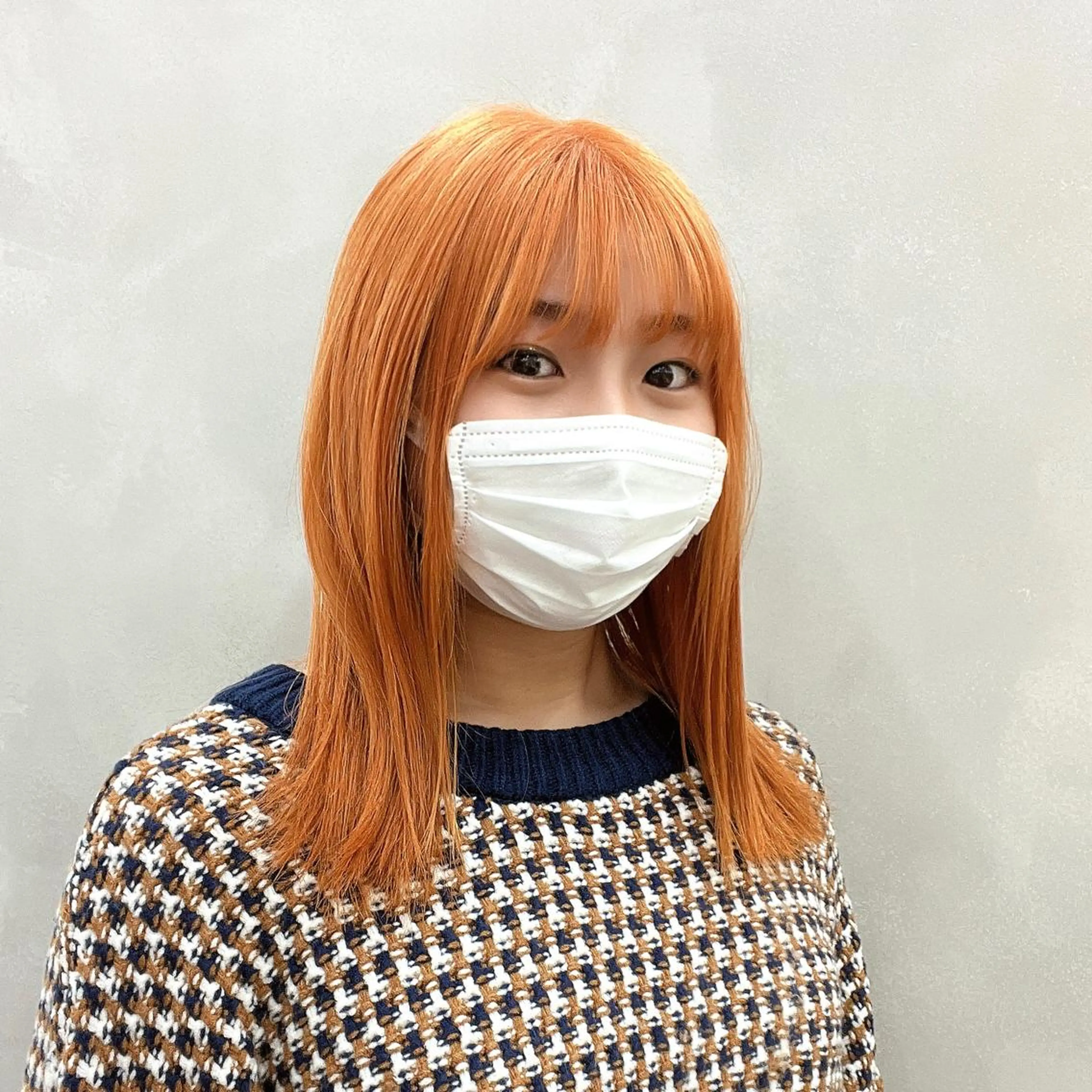 セミロング カラー 髪質改善⌇﻿透明感 カラー⌇﻿川上葵のヘアスタイル