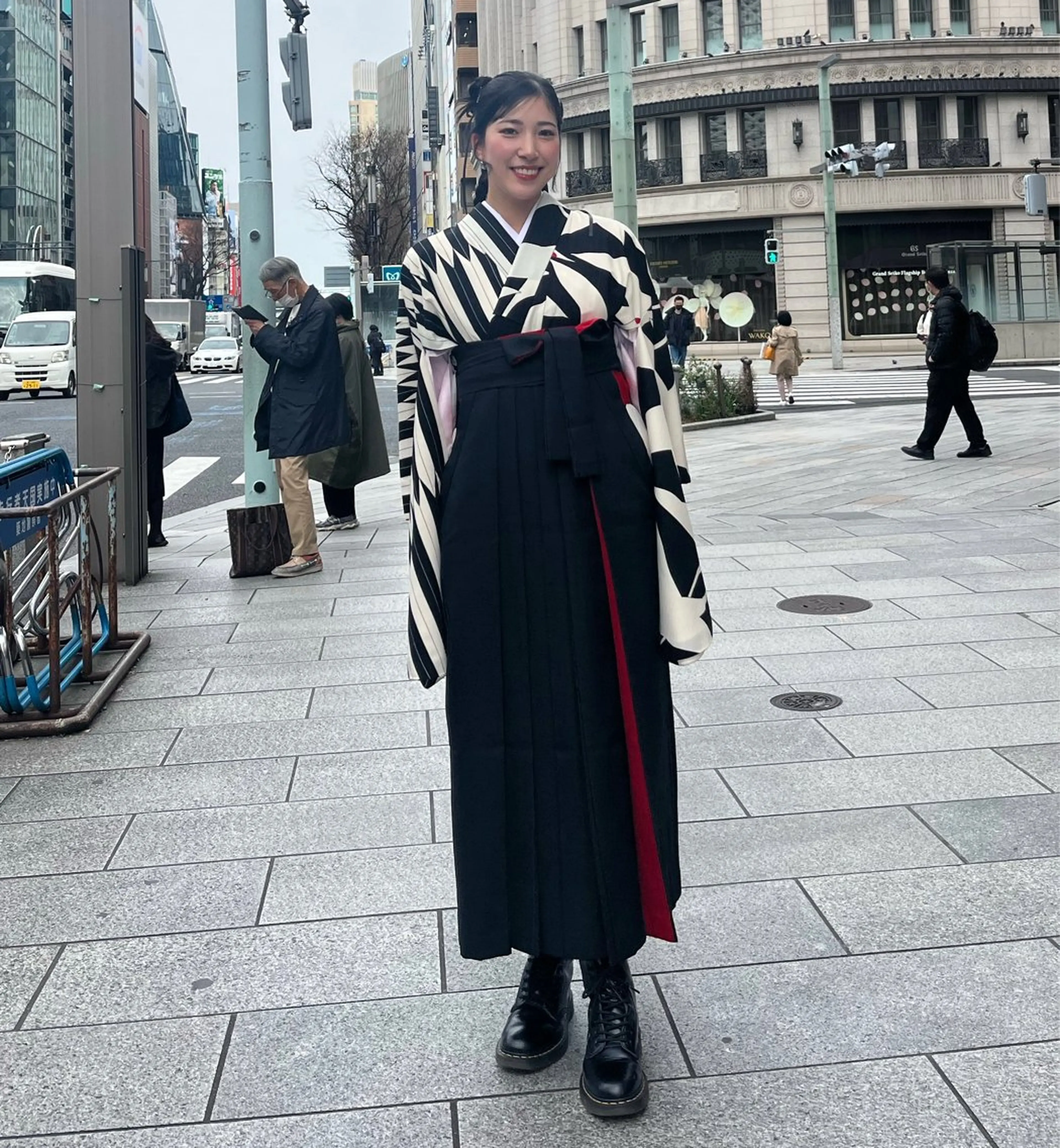 卒業式袴着付け+ヘアセット+（メイクプラス料金4730円）👘着付コンテスト1位経験あり！！  詳細ご確認くださいの写真