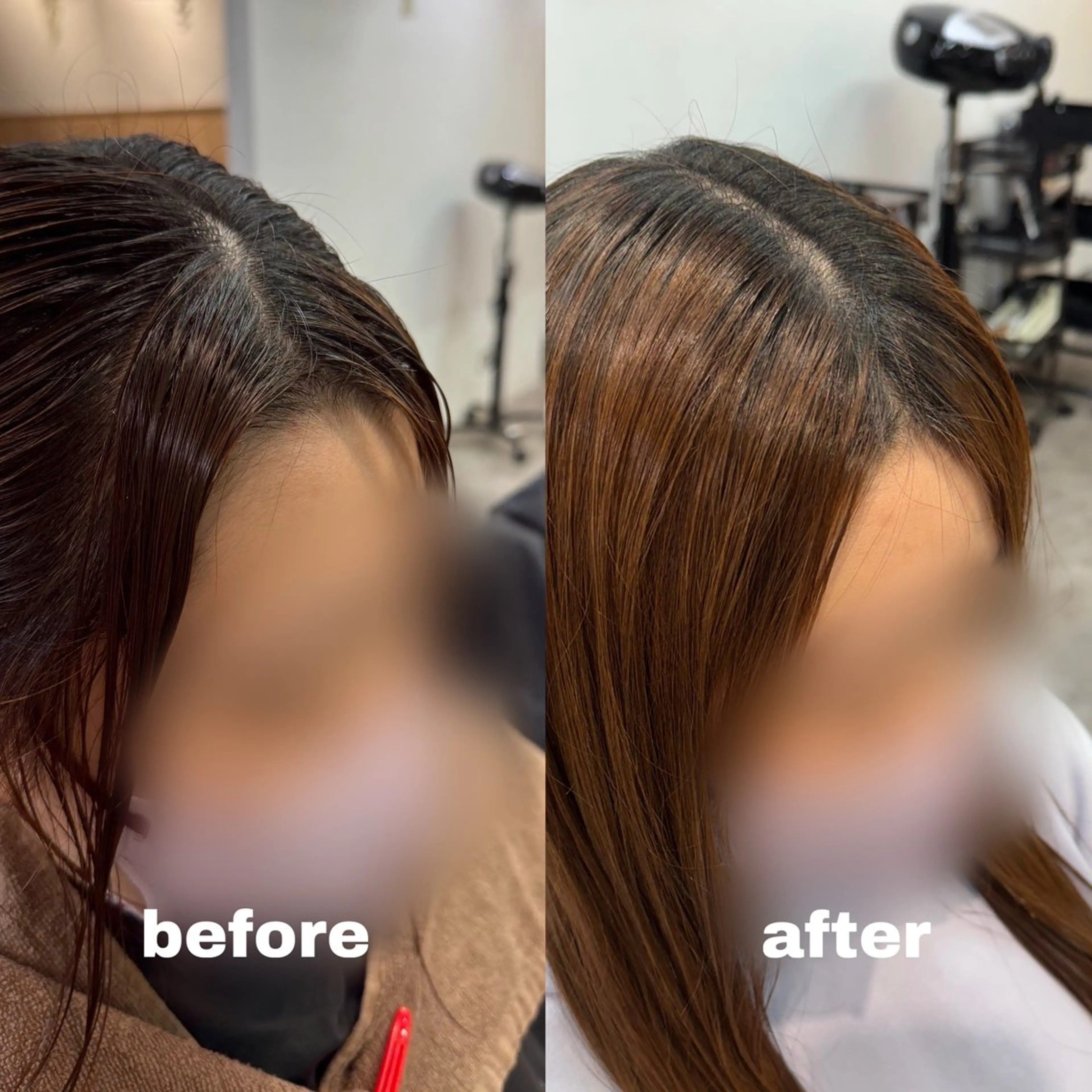 パーマ 縮毛矯正 カット 縮毛矯正 美髪縮毛矯正/暖色 カラー/ヘアメのヘアスタイル