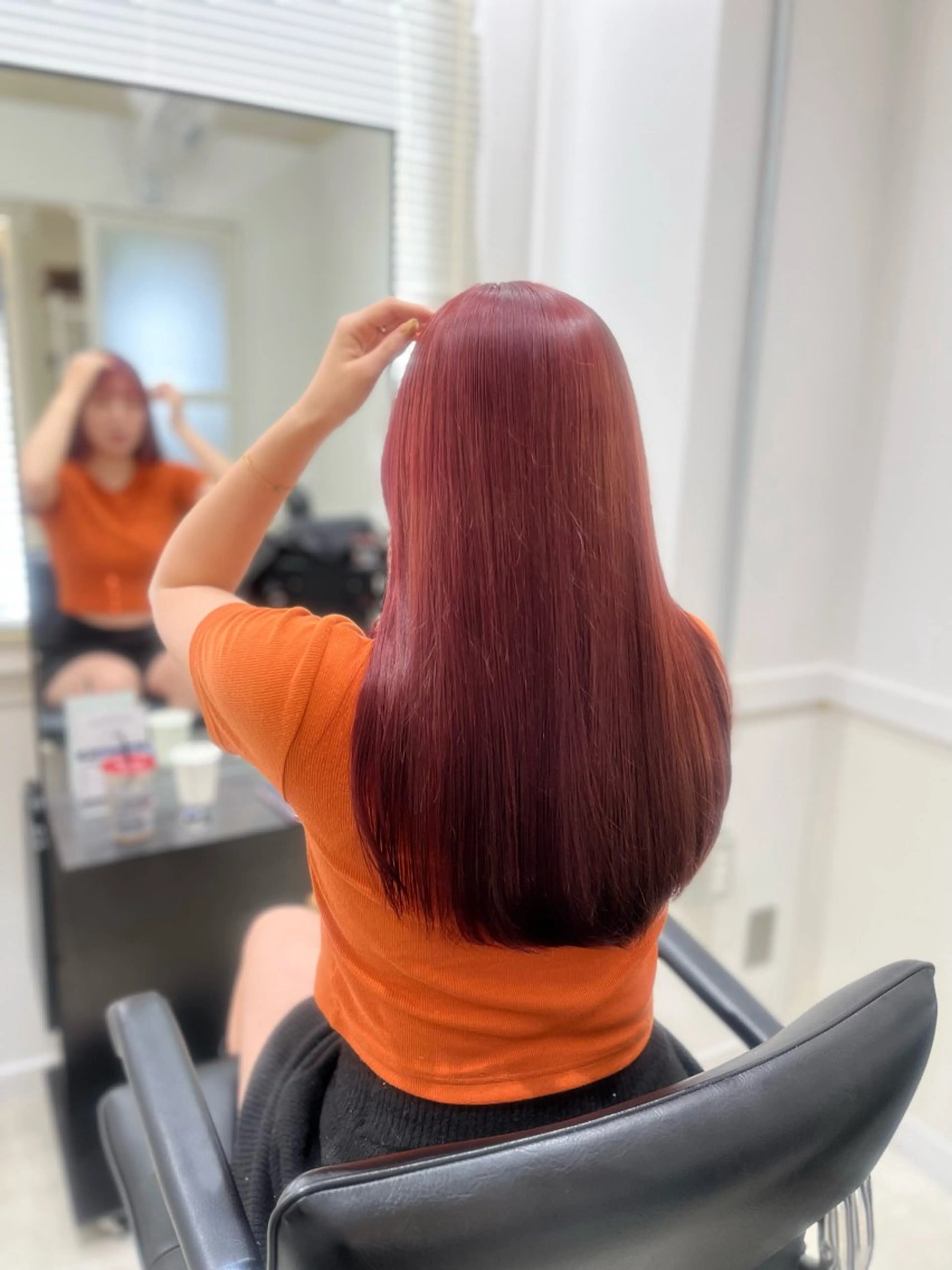 ロング カラー ブリーチ ブリーチなしカラー 髪質改善 ロング トリートメント 【ただの天才 🎨】のヘアスタイル