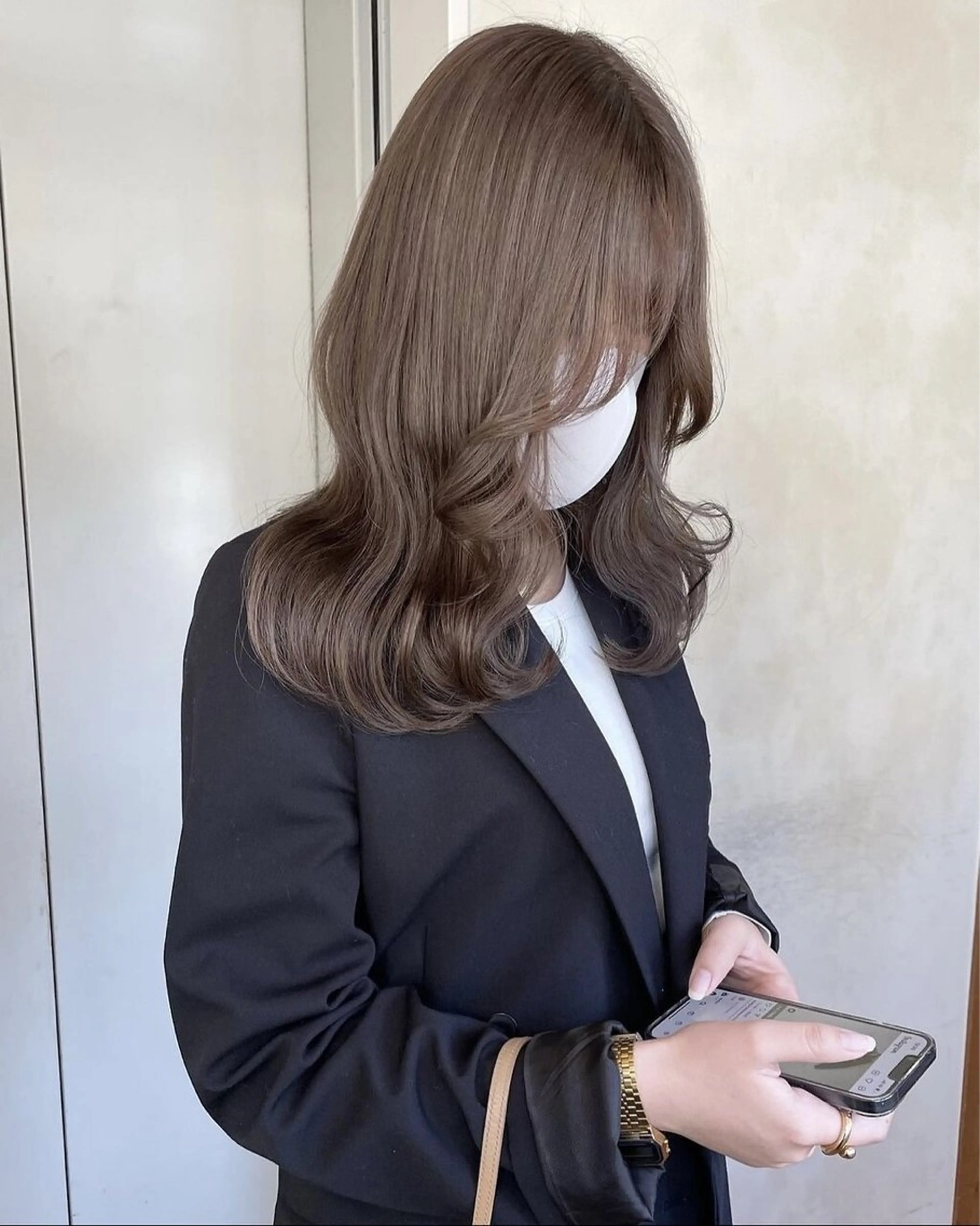 ミディアム 縮毛矯正 トリートメント 髪質改善×韓国ヘア HIROのヘアスタイル