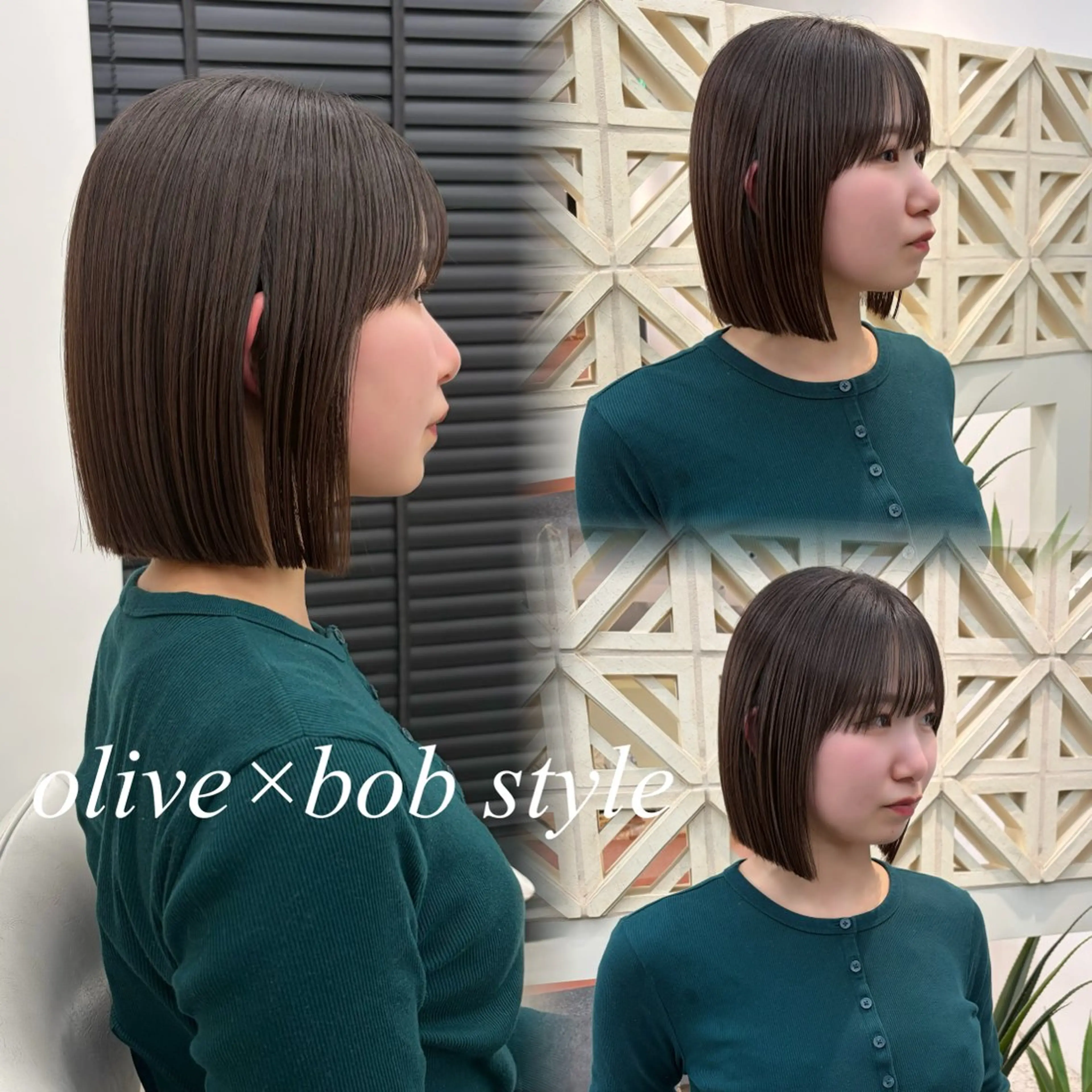 ショート カラー ボブ カット ヘアカラー トリートメント 名駅/ショート/ボブ 透明感カラー/優里のヘアスタイル