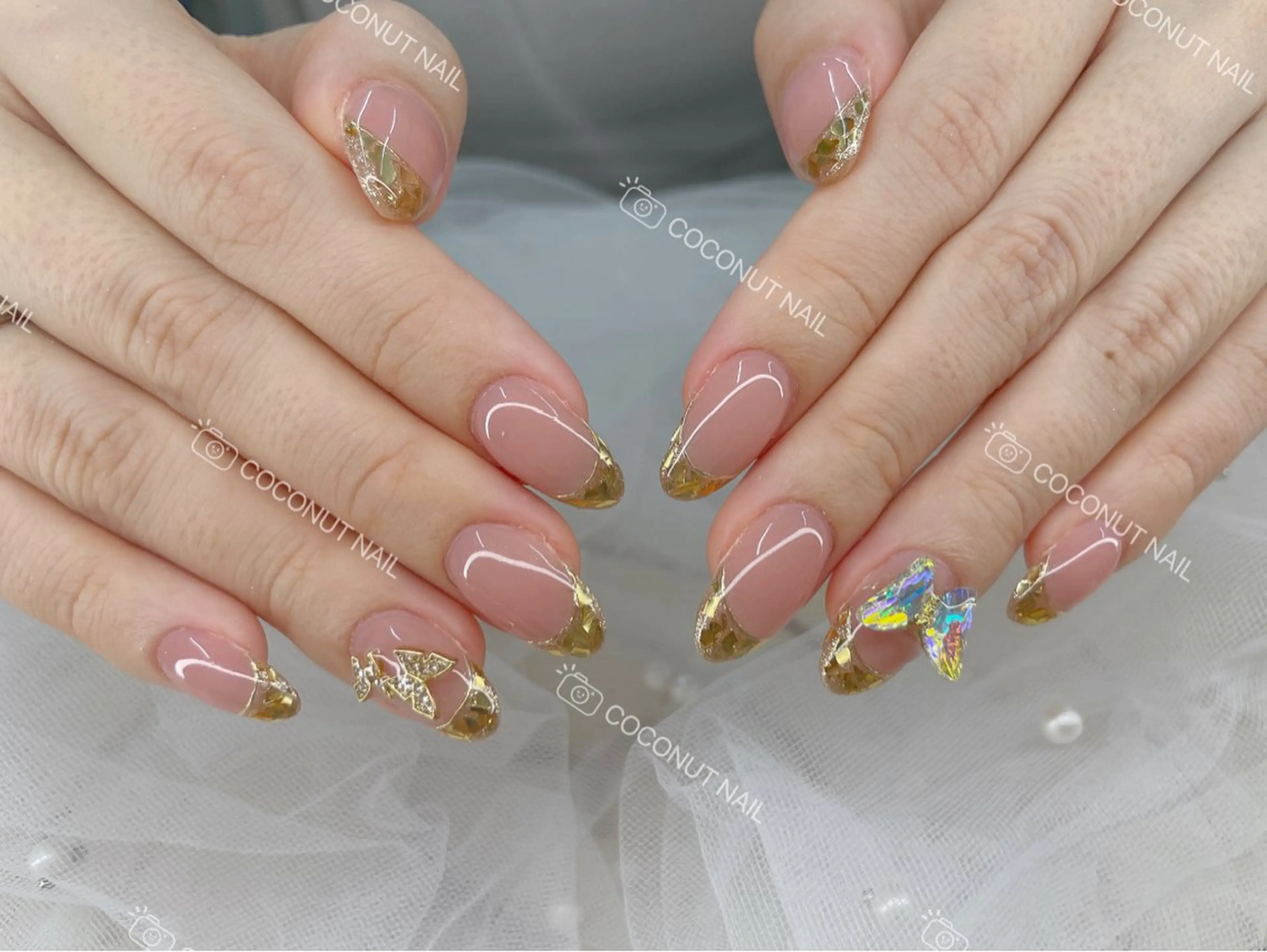 ネイル ハンドネイル 神田 ココナッツのネイルデザイン