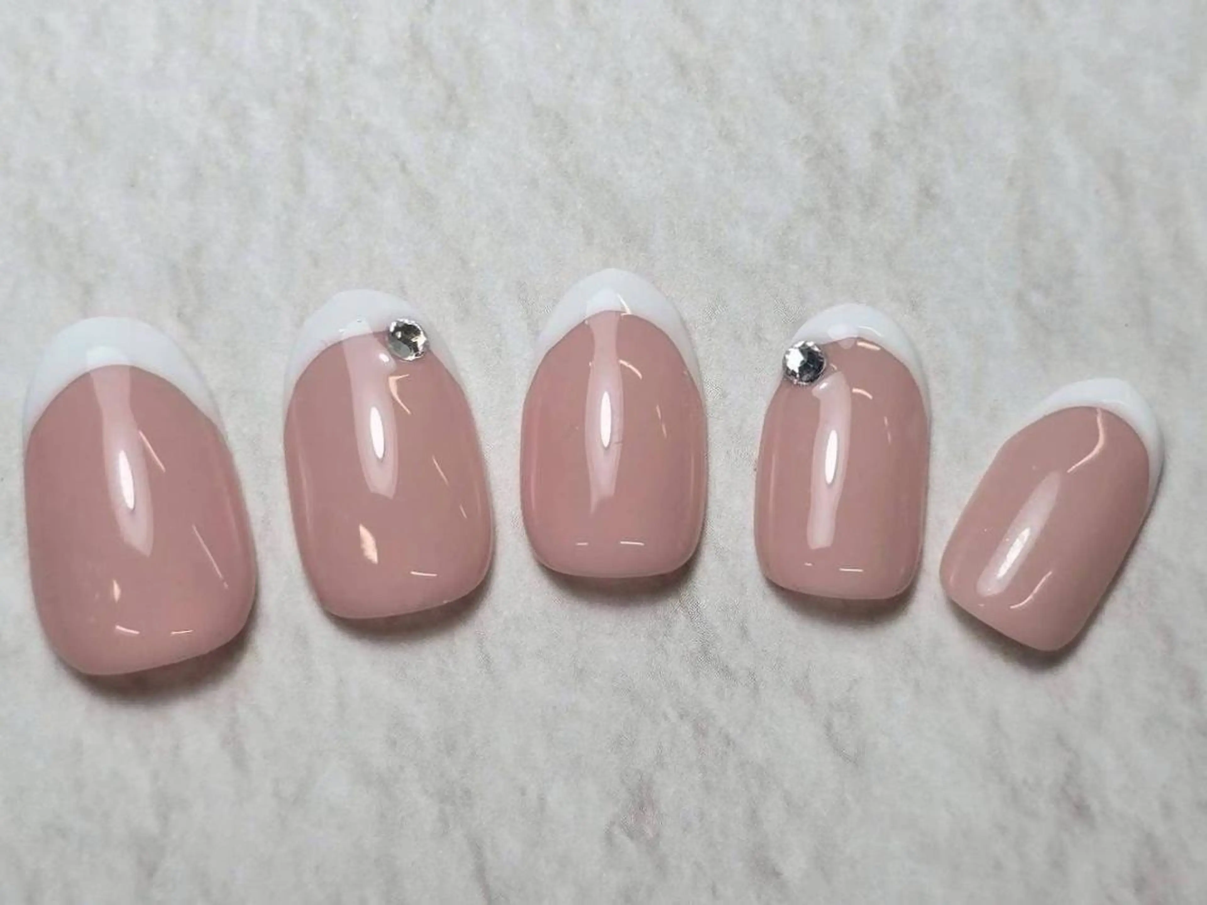 ネイル ジェルネイル 韓国ネイル パラジェル シンプルネイル ワンホンネイル MIHANA西川口 ／Jrネイリストのネイルデザイン