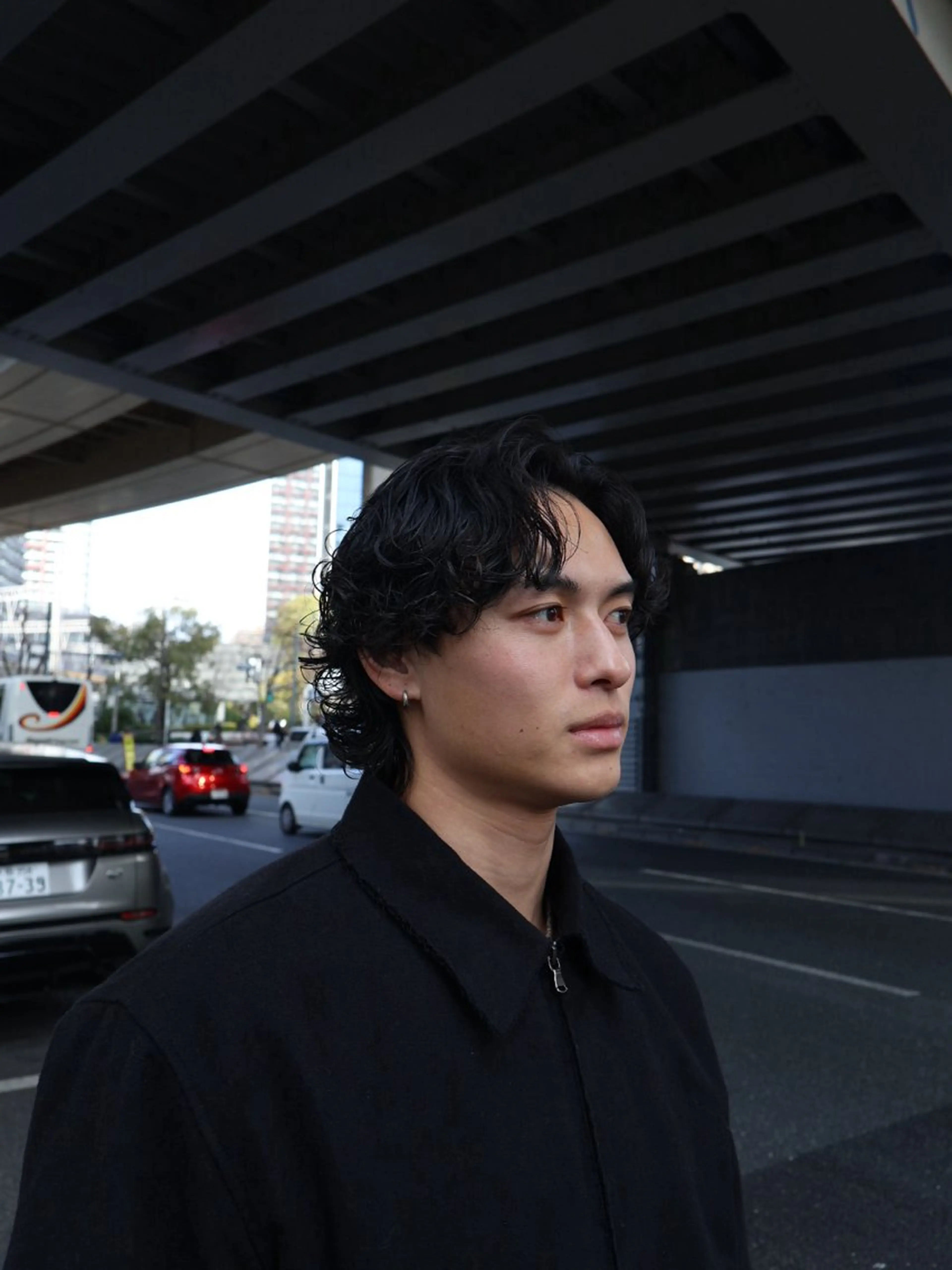 パーマ メンズ カット パーマ 大阪茶屋町 メンズカット関田拳のヘアスタイル