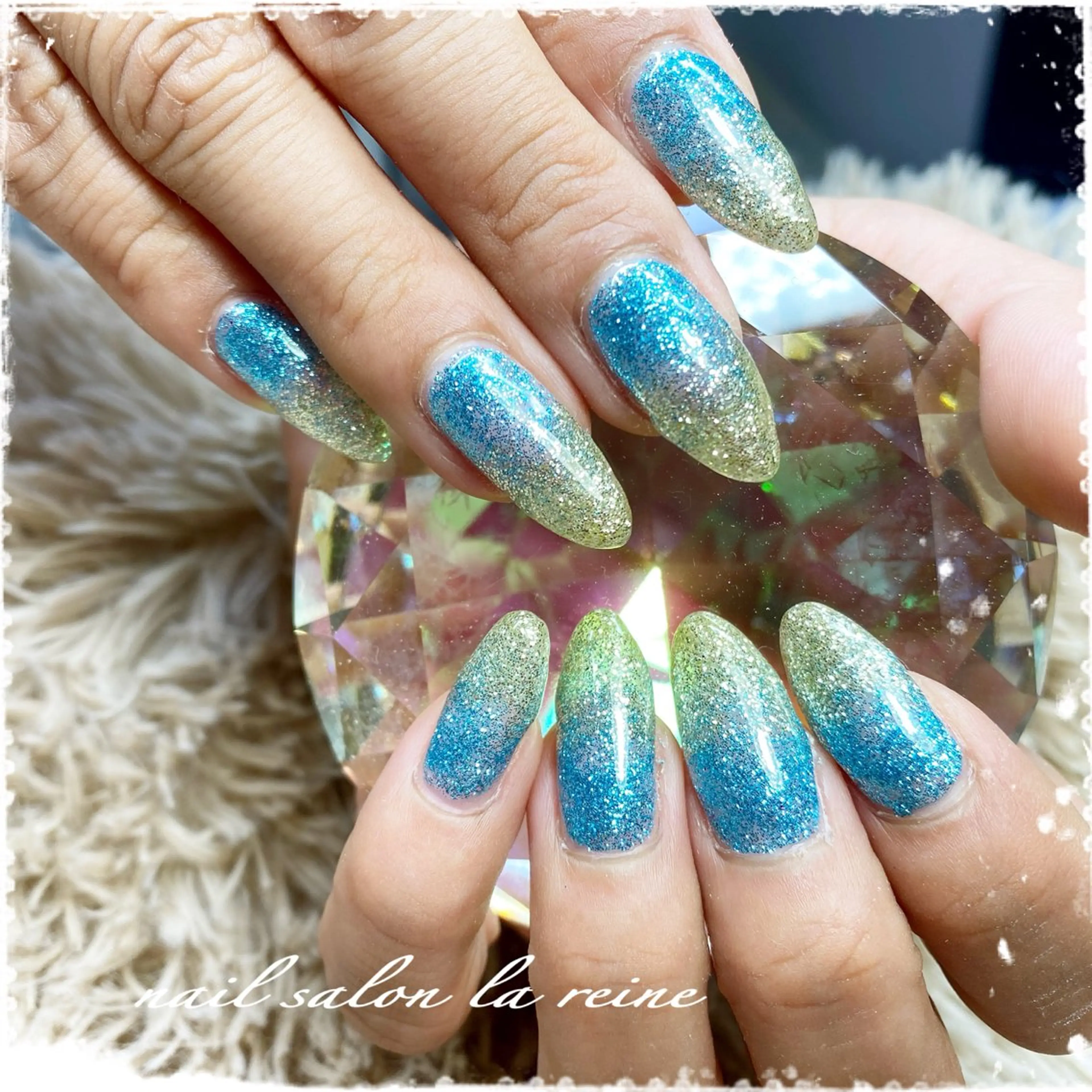 ネイル キラキラネイル ラメ(グリッター) nail salon la reineのネイルデザイン