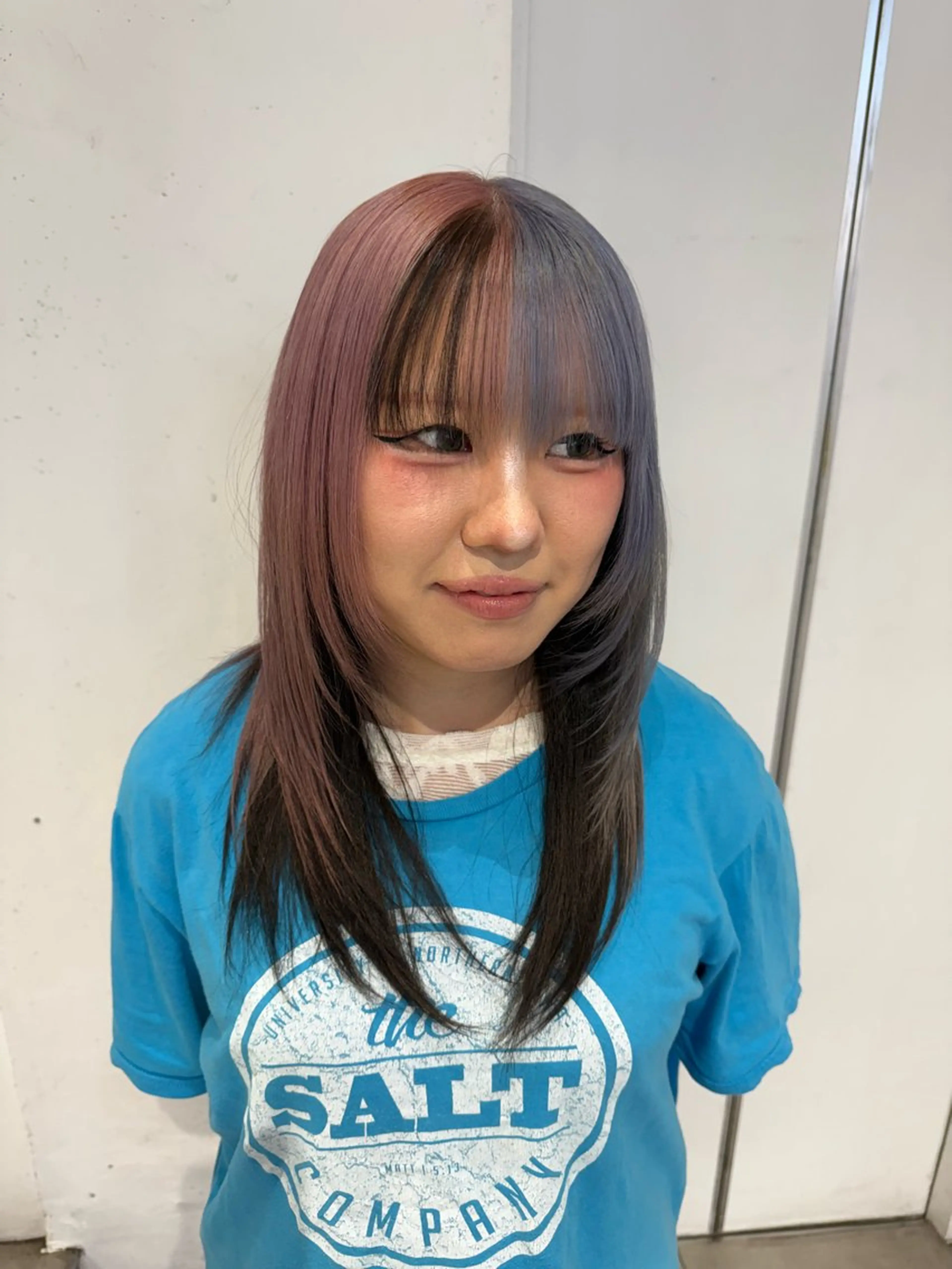 セミロング カラー ハイトーン/デザイン 🪐·˚⌖MIHOのヘアスタイル