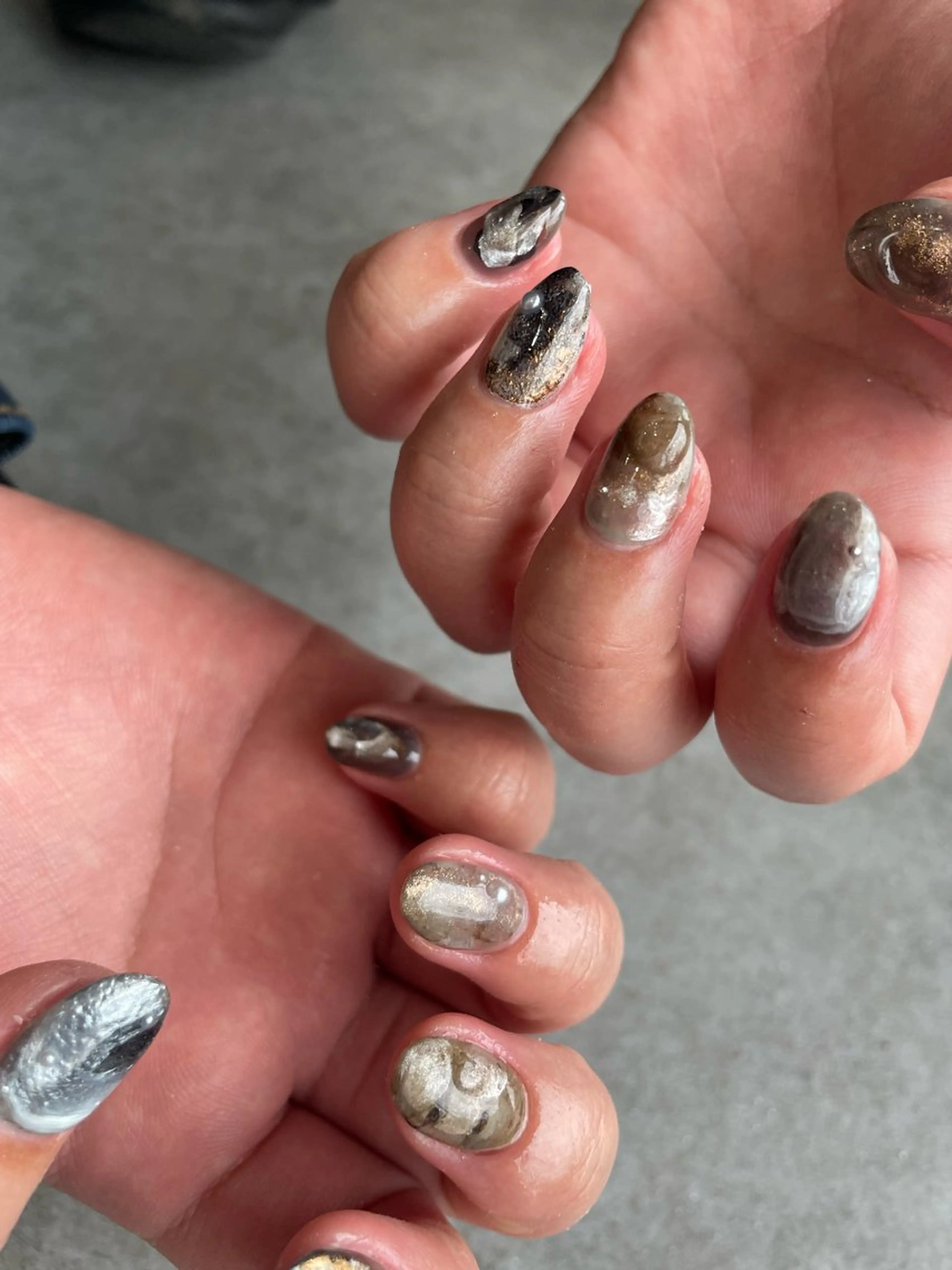 ネイル ニュアンスネイル ハンドネイル 【 Lea's 】 kaedeのネイルデザイン