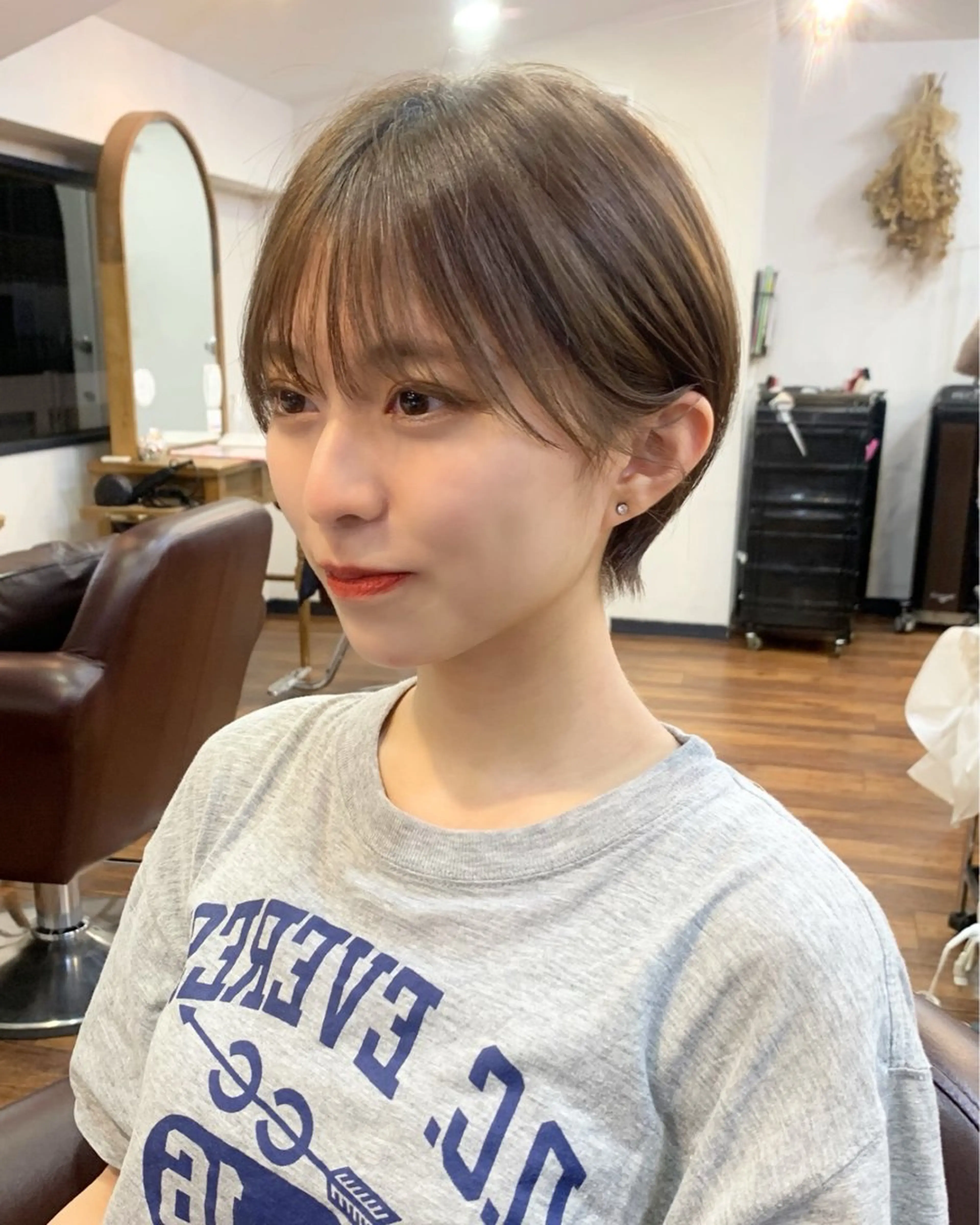 ショート カット トリートメント 縮毛矯正/ショート/ レイヤー/畑中正敏のヘアスタイル