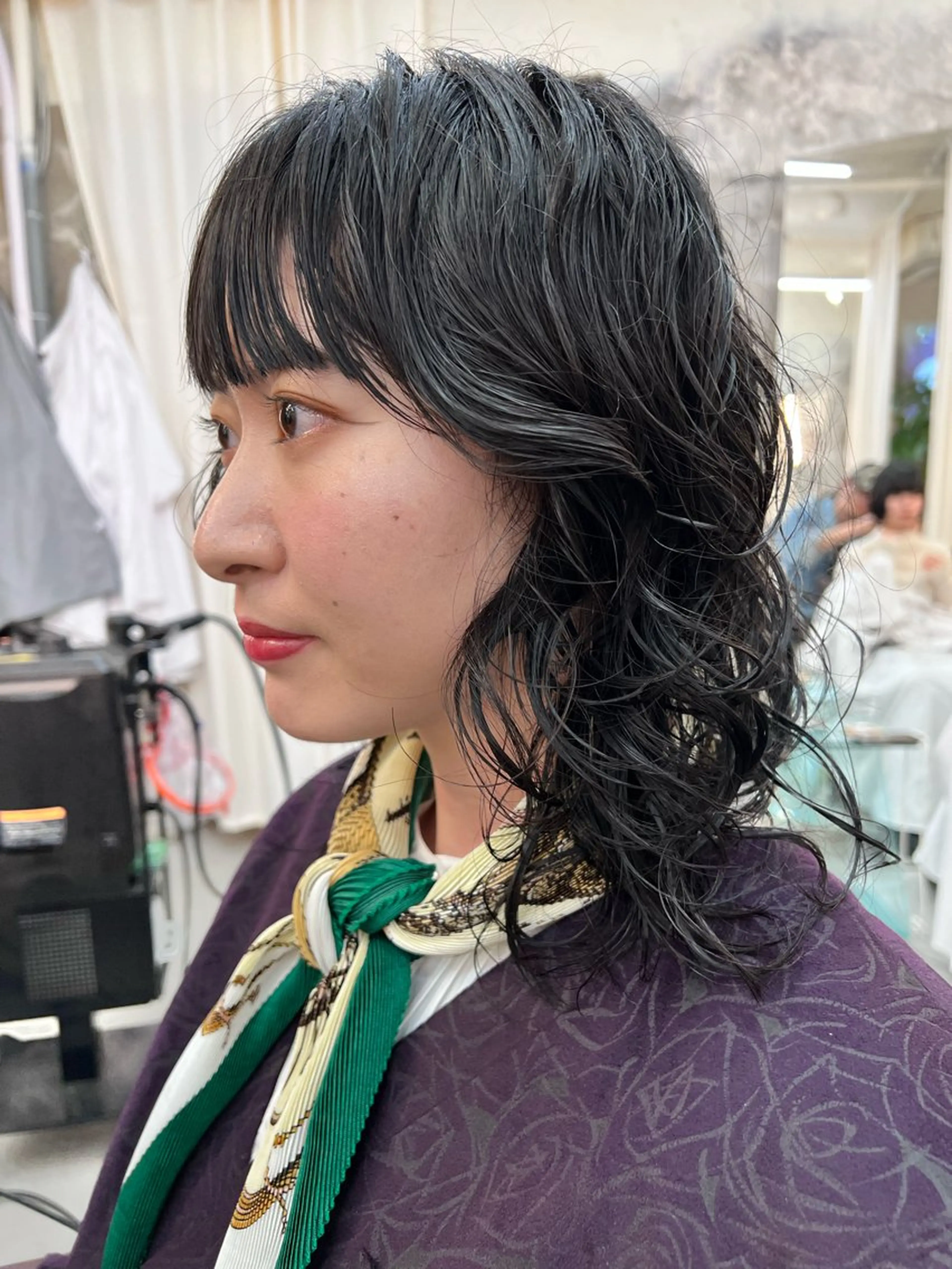 セミロング パーマ カット パーマ トリートメント 圧倒的デザイン力 店長🎨RENAのヘアスタイル