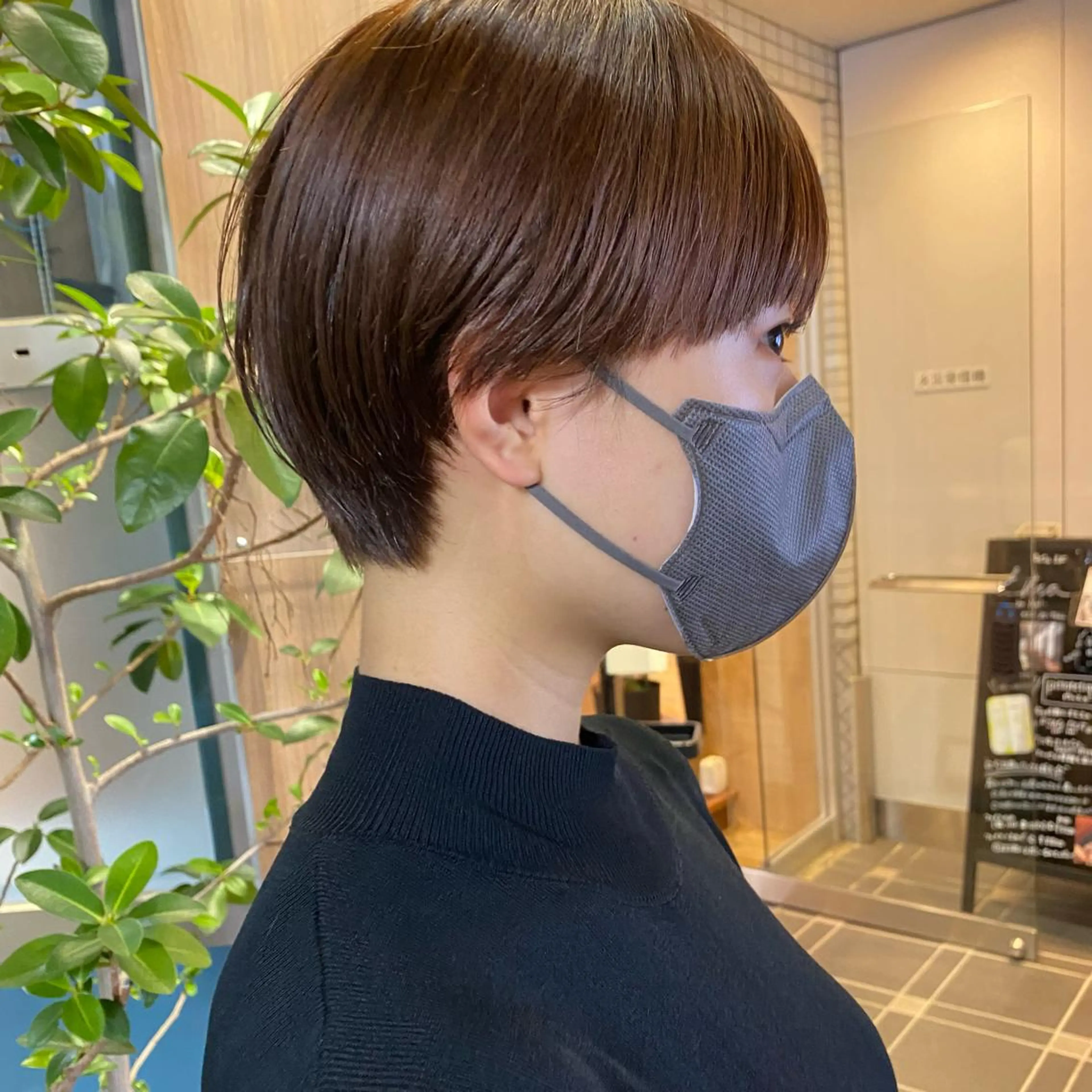 ショート カラー ショートヘア カット レイヤーカット /透明感/千葉怜寿のヘアスタイル