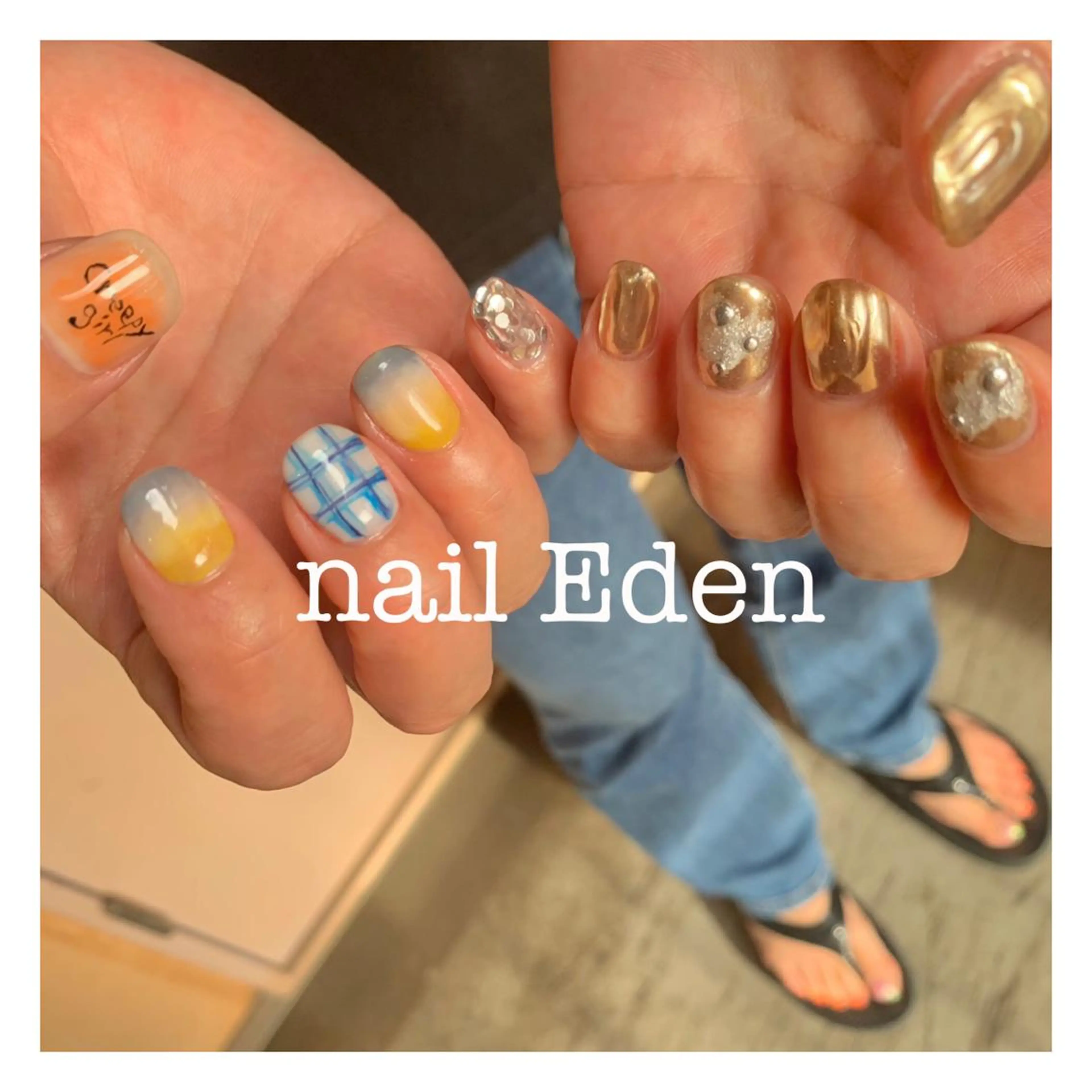 ネイル 持ち込み Eden ♾️のネイルデザイン
