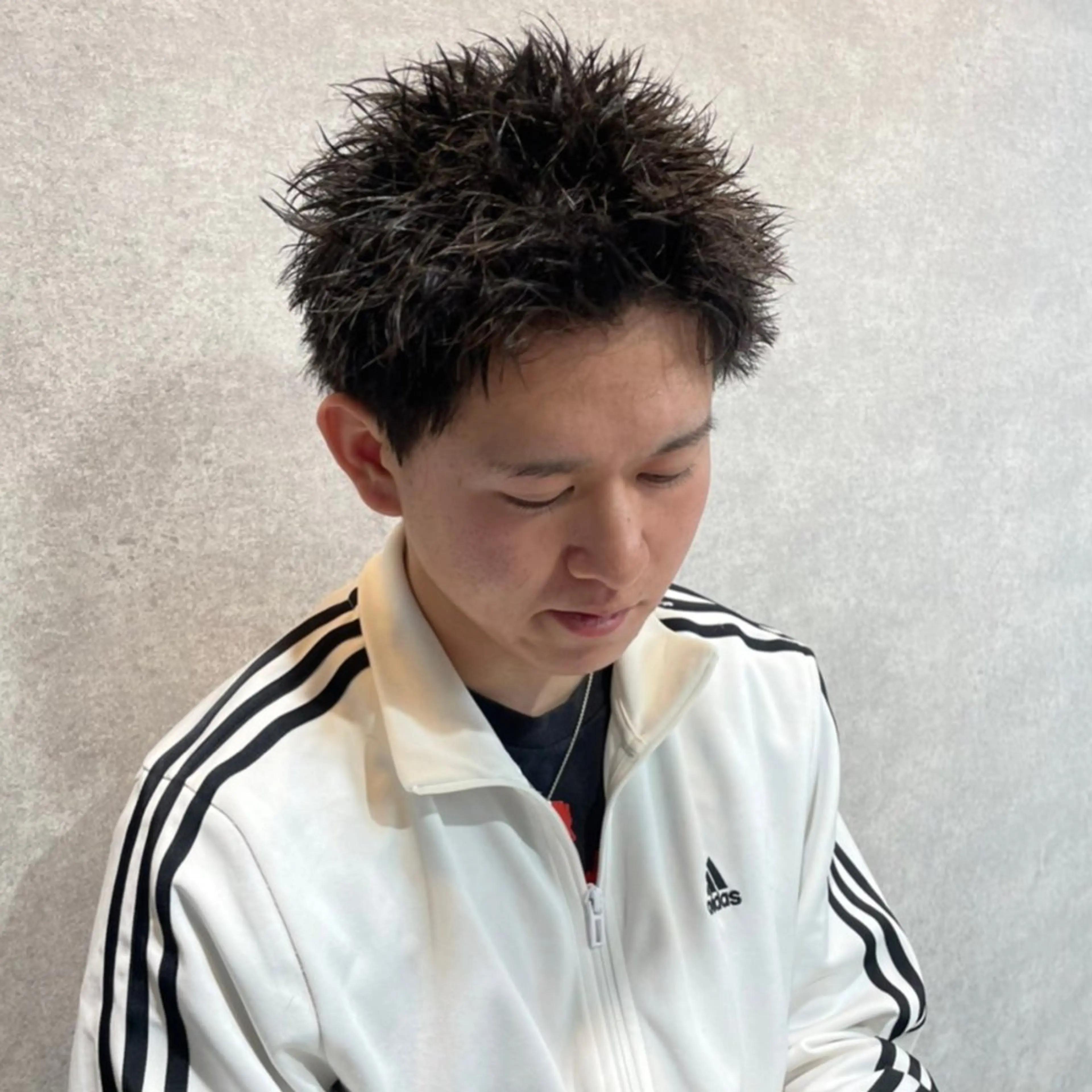 ショート カラー パーマ メンズ カット ヘッドスパ ヘアセット 🔥メンズ 特化🔥菊水皐暉🔥のヘアスタイル