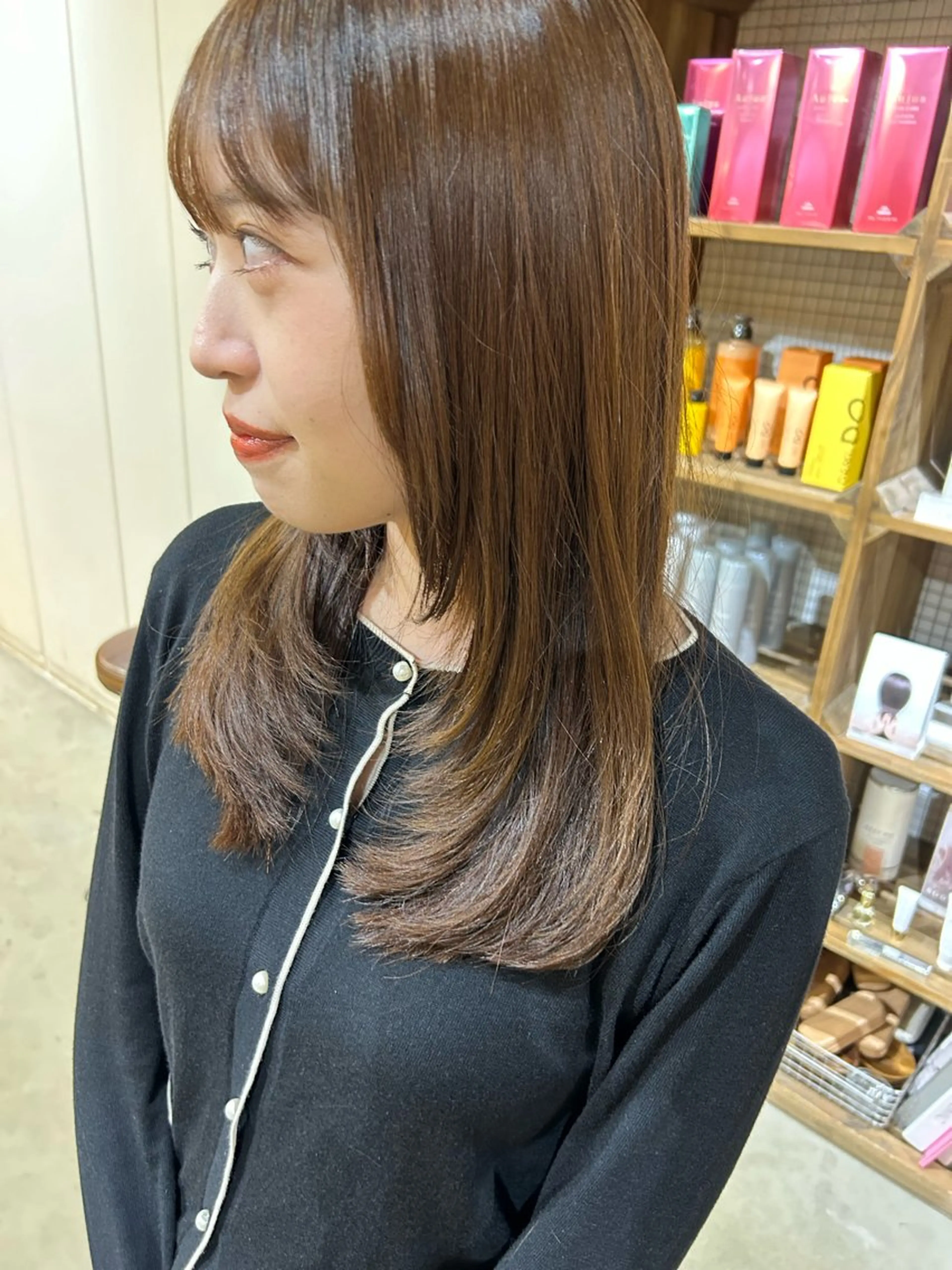 ロング レイヤーカット カット 艶髪/髪質改善 yukaのヘアスタイル