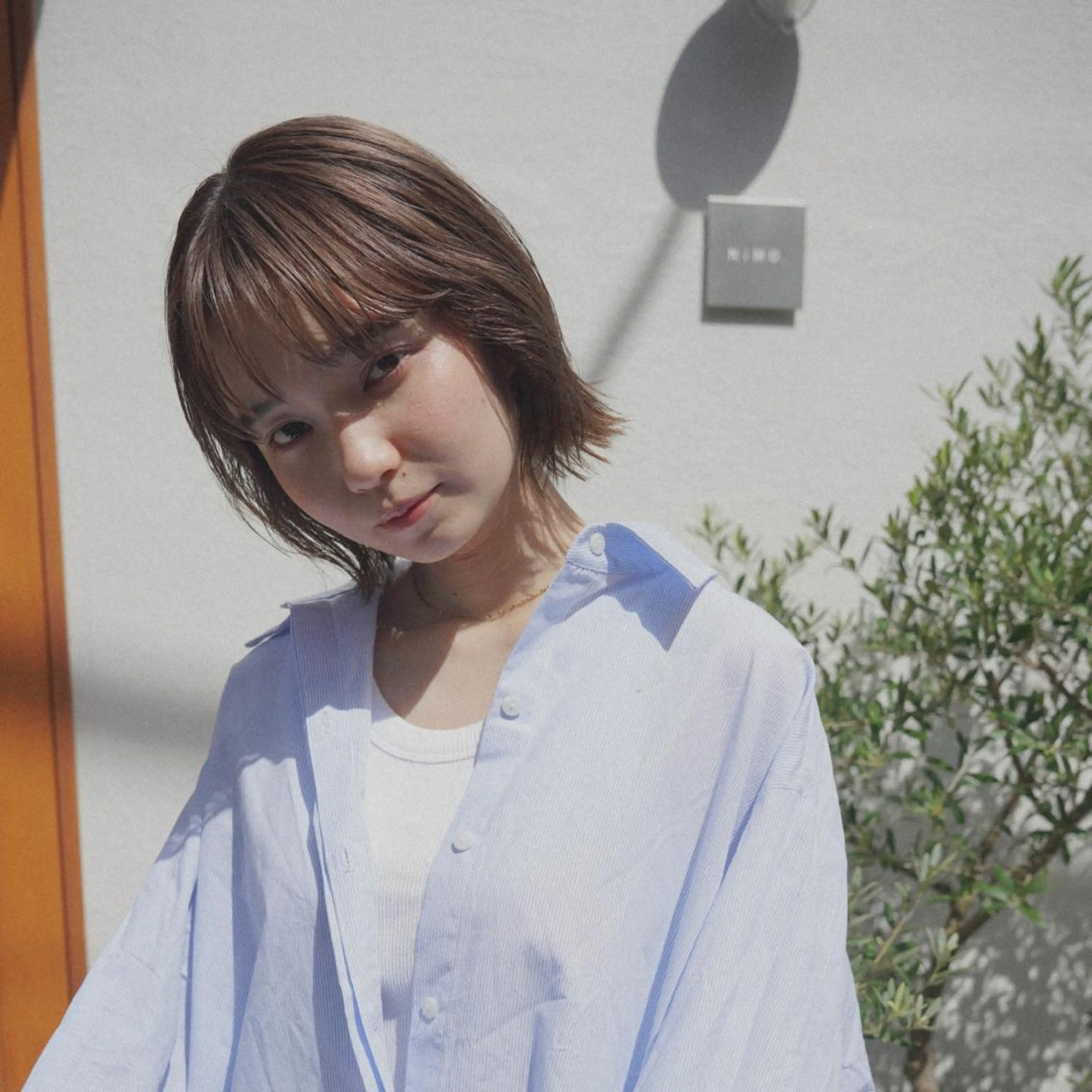 ショート タンバルモリパーマ 礒井メンキのヘアスタイル