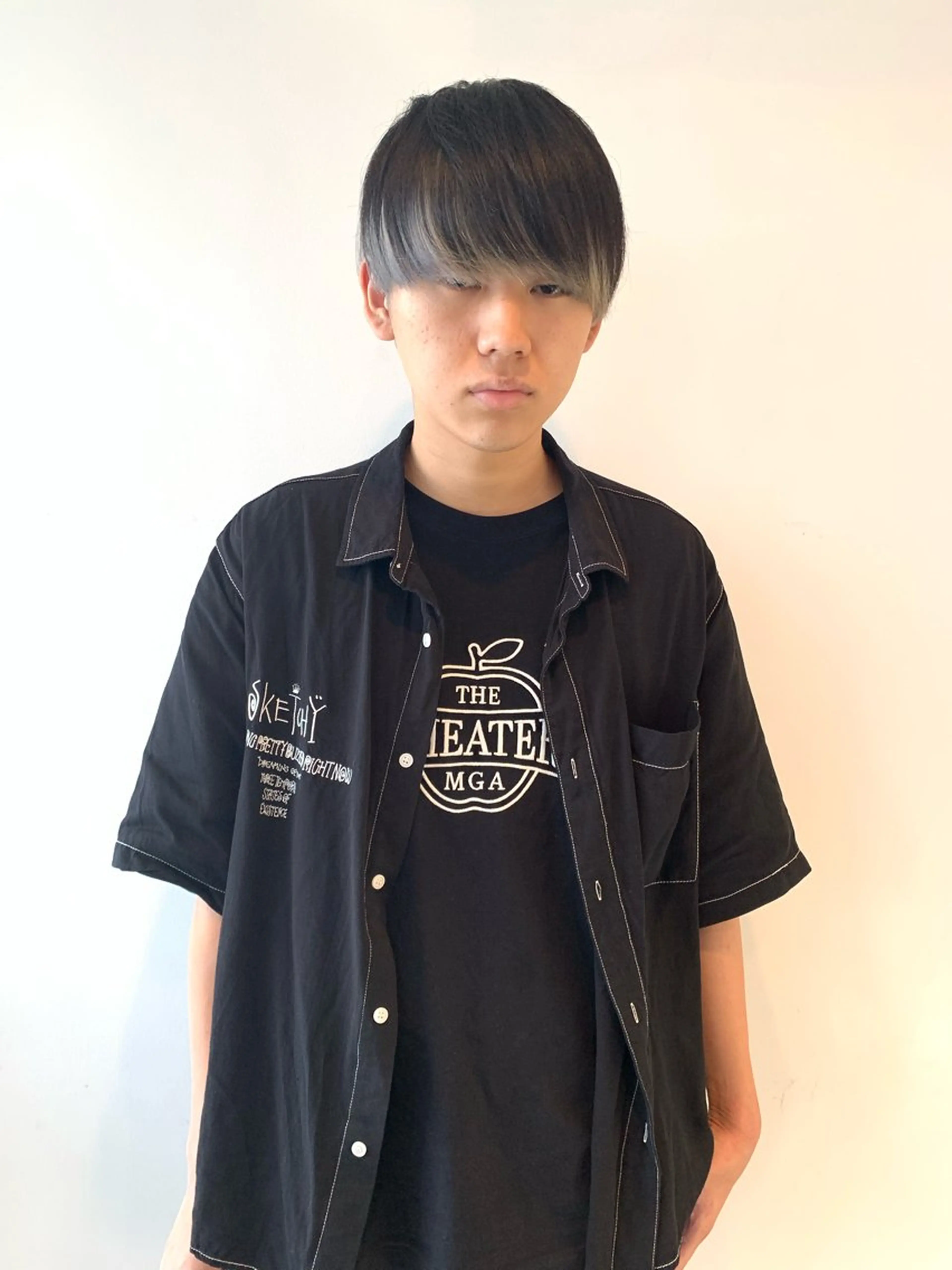 メンズ メンズブリーチ Agu  hair  grove 金沢八日市店所属・名竹聖治/透明感 カラー/縮毛矯正のヘアスタイル