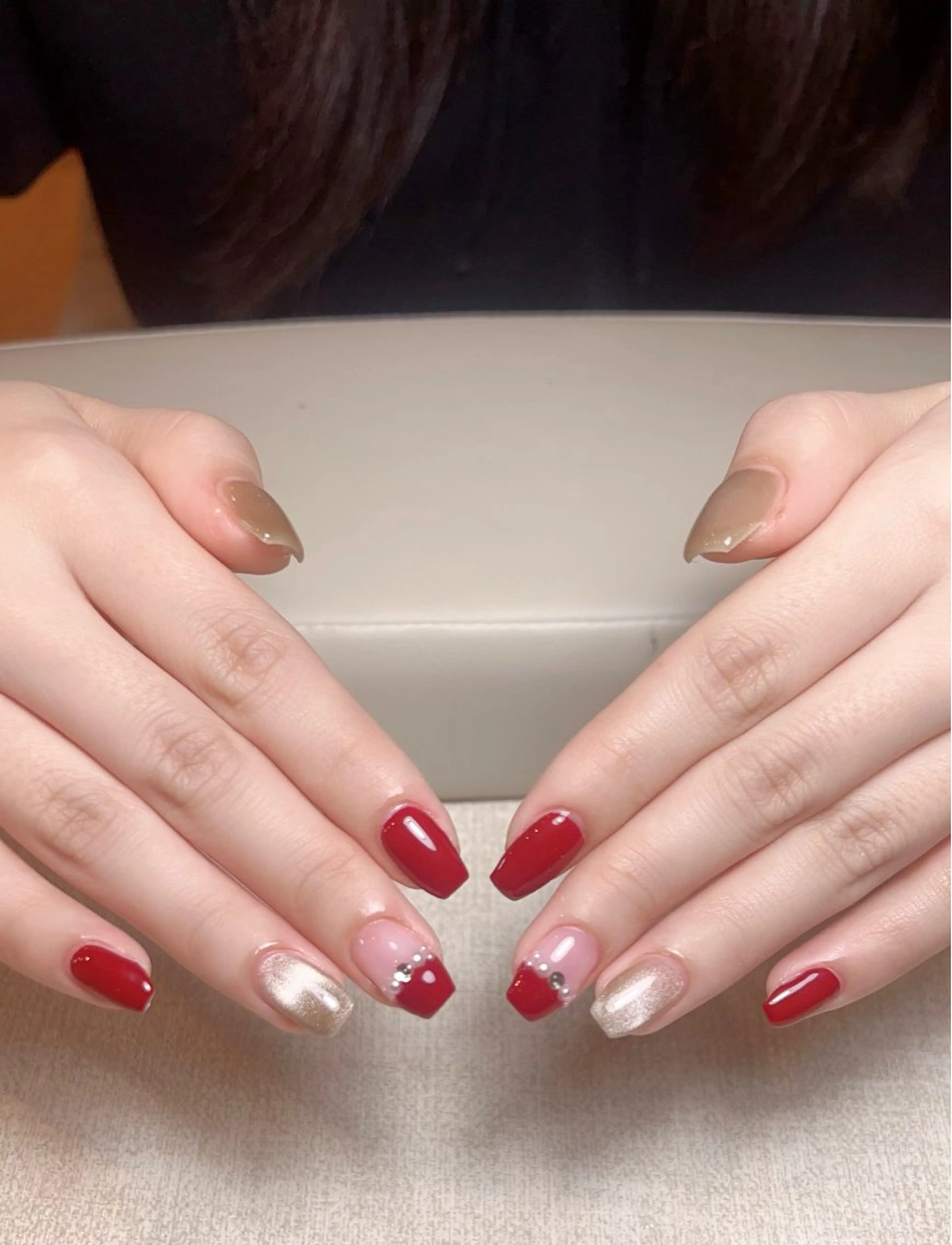 ネイル 冬ネイル クリスマス ハンドネイル Miss Nailのネイルデザイン