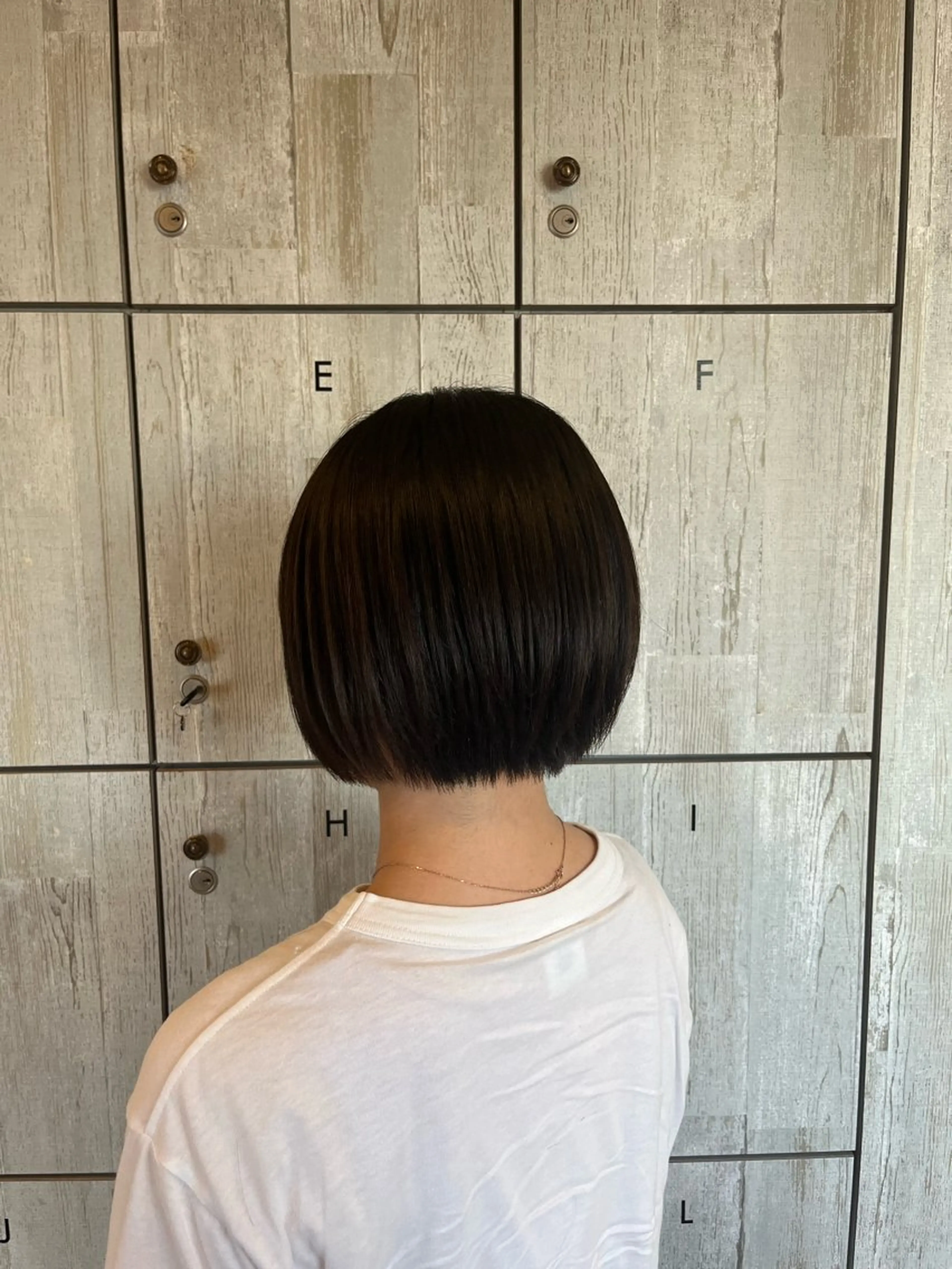 ショート ボブ 顔まわり/透け感 カラー/青栁優🔆のヘアスタイル