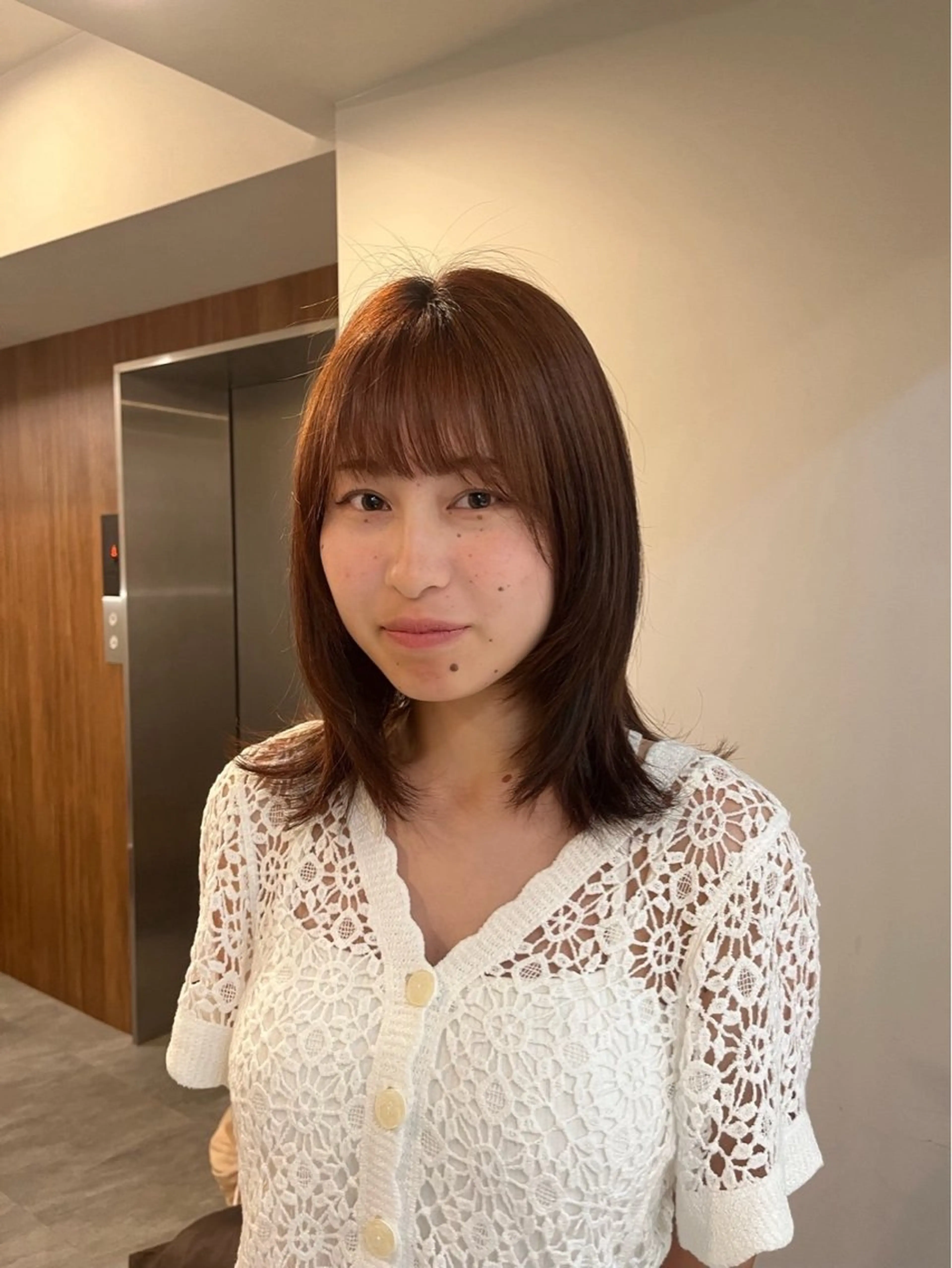 カラー オレンジ ピンクカラー ヘアカラー トリートメント メンズパーマ✨️/ 縮毛カラー🫧あきはのヘアスタイル