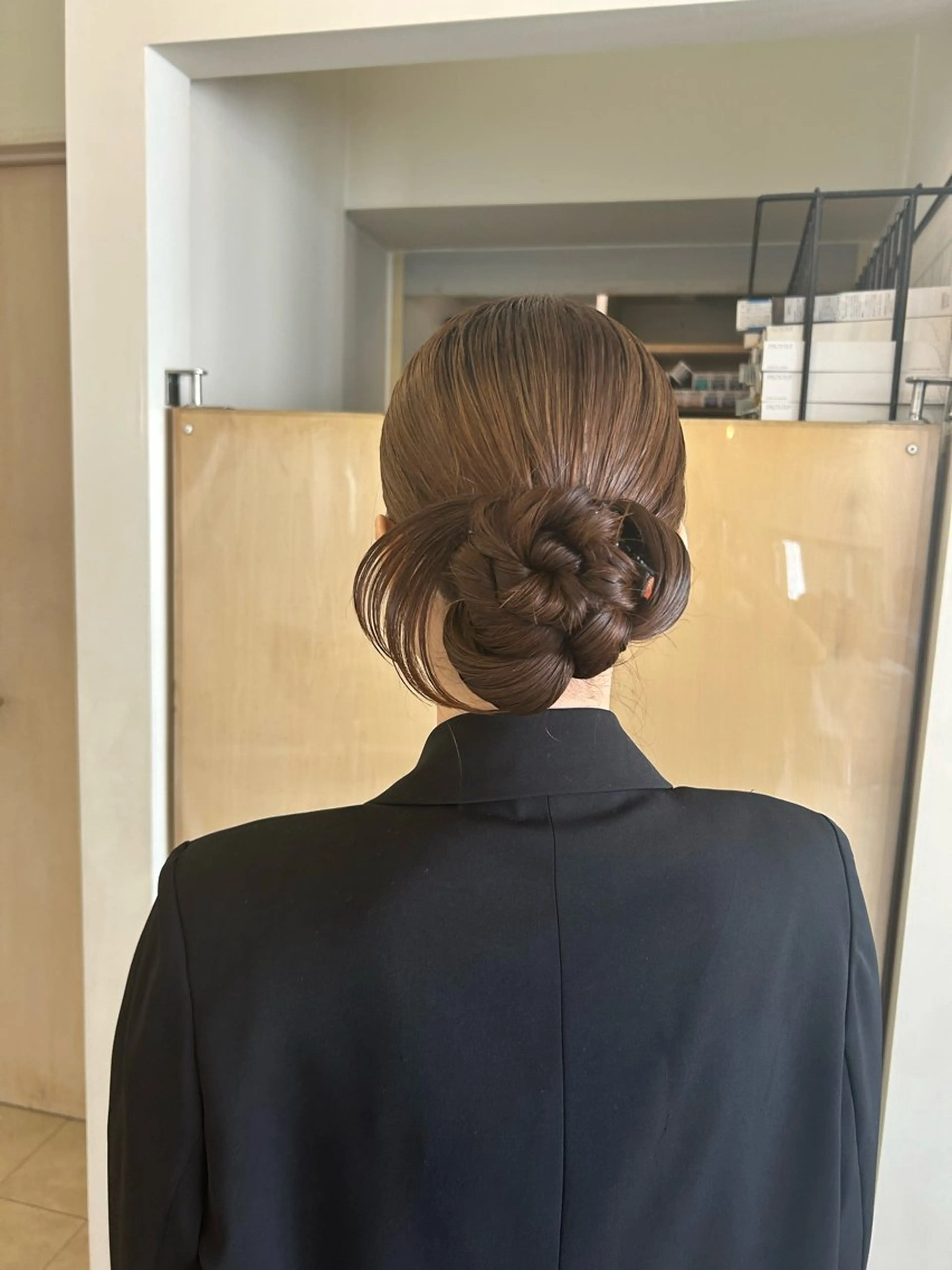 ロング ヘアアレンジ 結婚式・ブライダル ヘアセット 🫧透明感ボブ/ ハイトーン.nanoのヘアスタイル