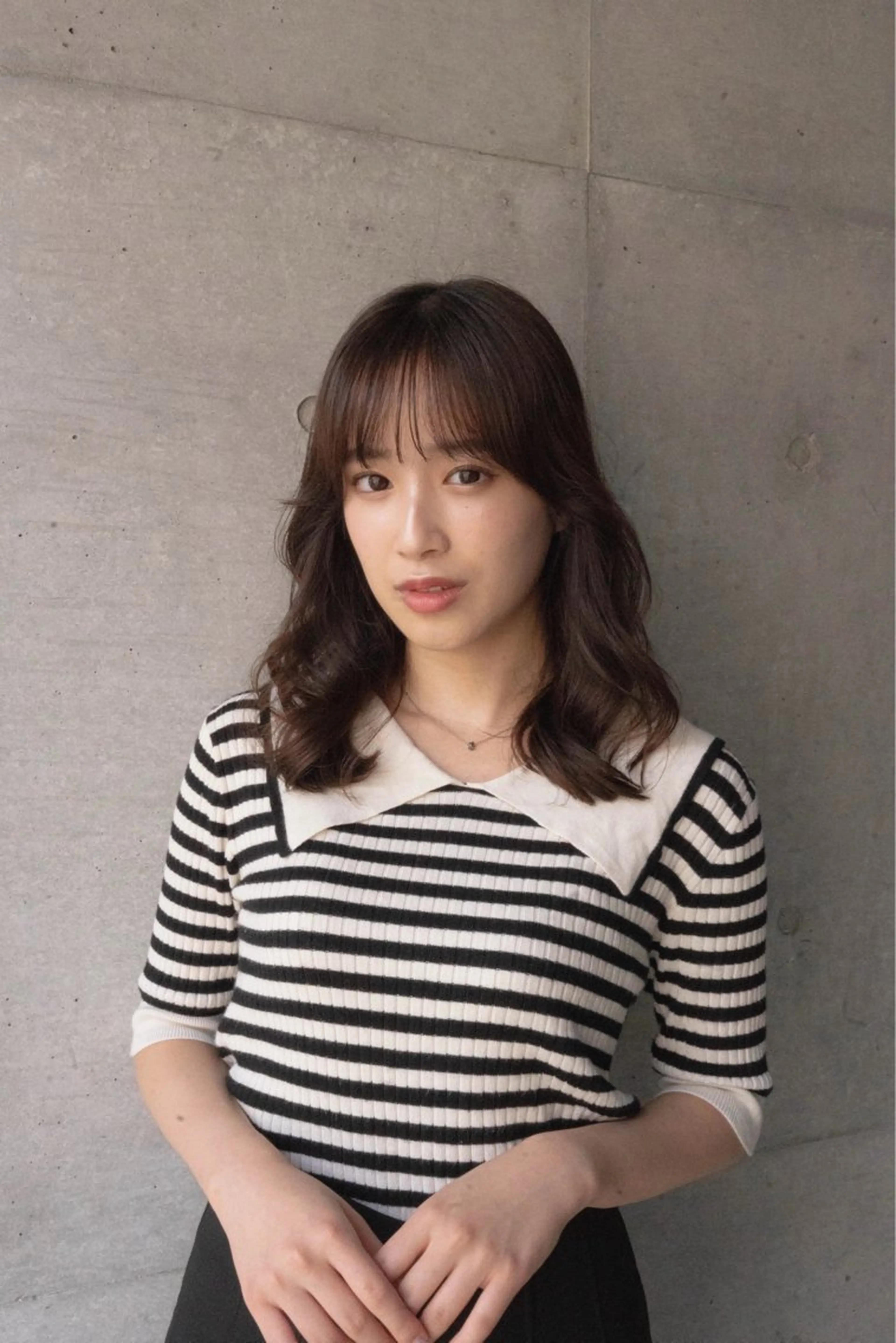 ミディアム タンバルモリパーマ 礒井メンキのヘアスタイル