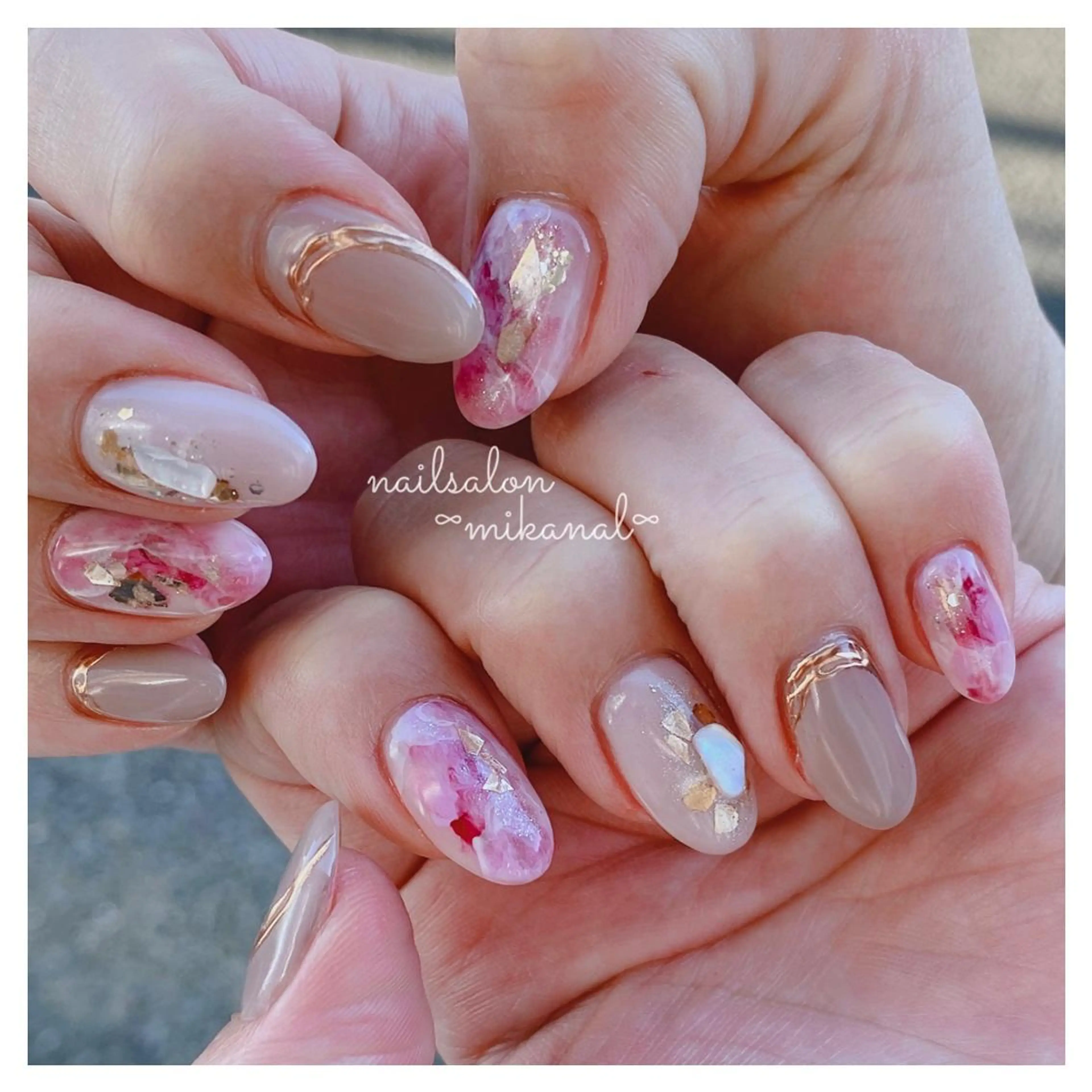 ネイル ハンドネイル nailsalon ∞ ﾐｶﾅﾙ ∞のネイルデザイン