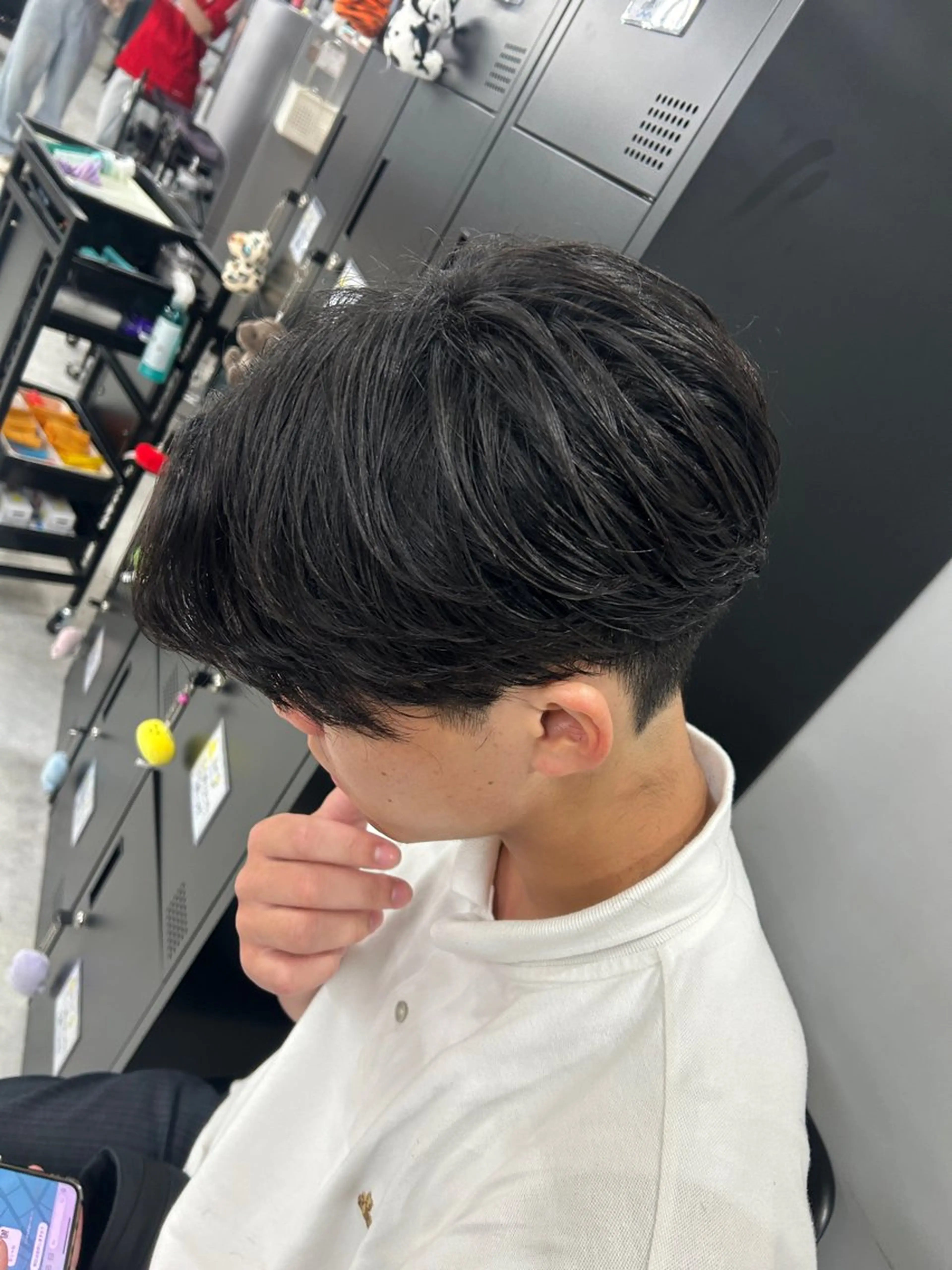 パーマ メンズ カット 縮毛矯正 トリートメント ヘッドスパ ヘアセット カズキ🌼曲がる 縮毛矯正のヘアスタイル