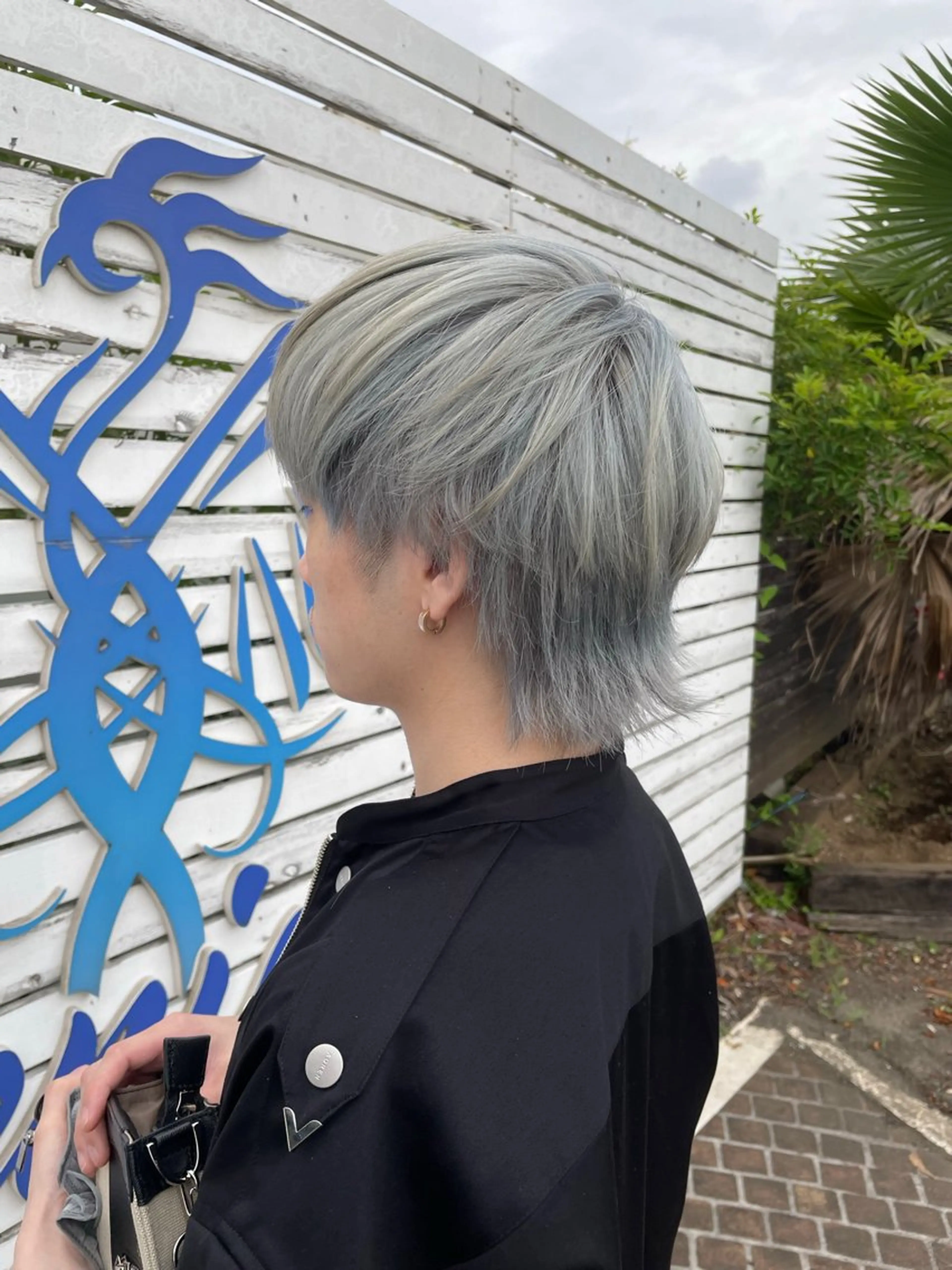 メンズデザインカット+ブリーチオンカラー☆の写真