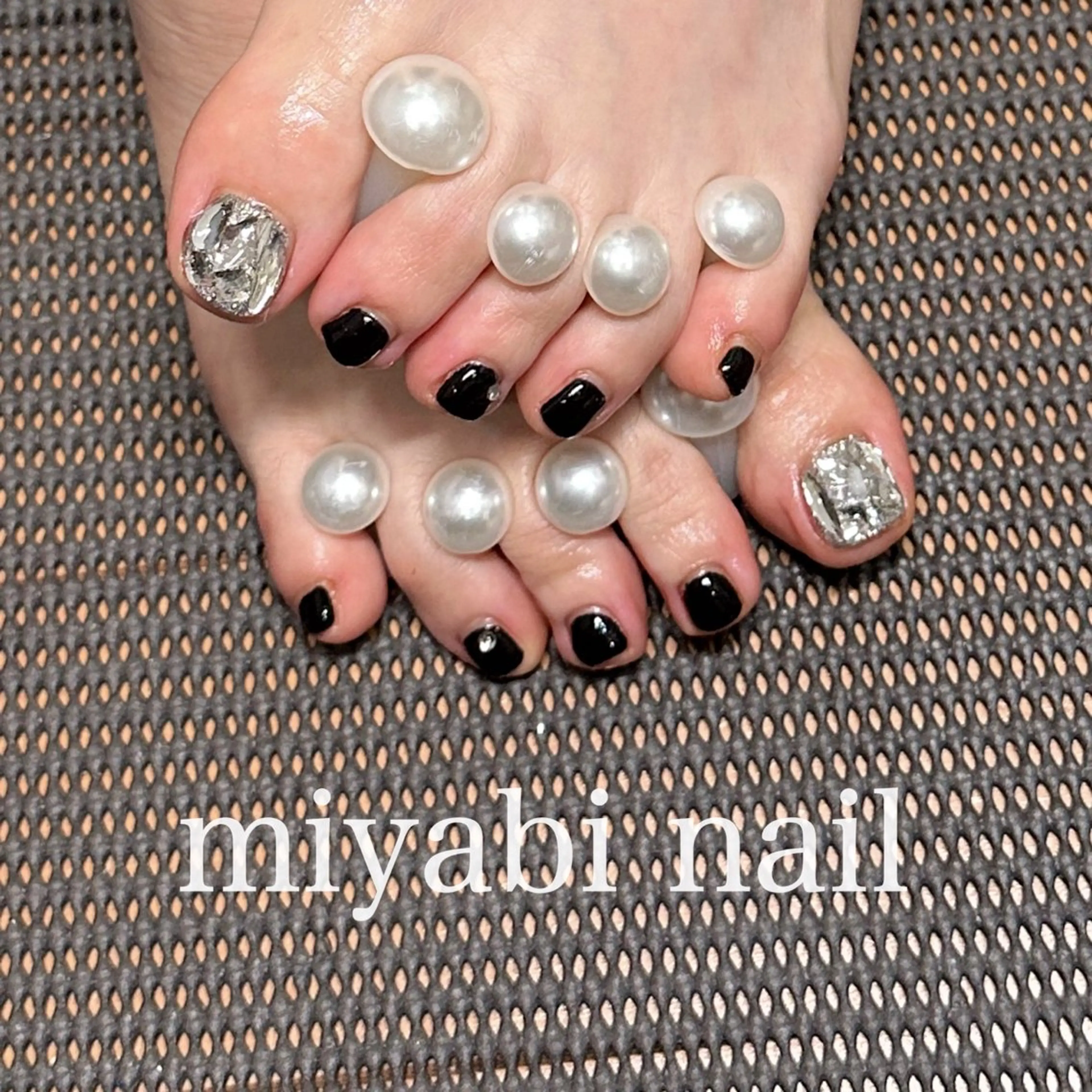 ネイル フットネイル ジェルネイル フットネイル miyabi nail 桂川駅近くのネイルデザイン