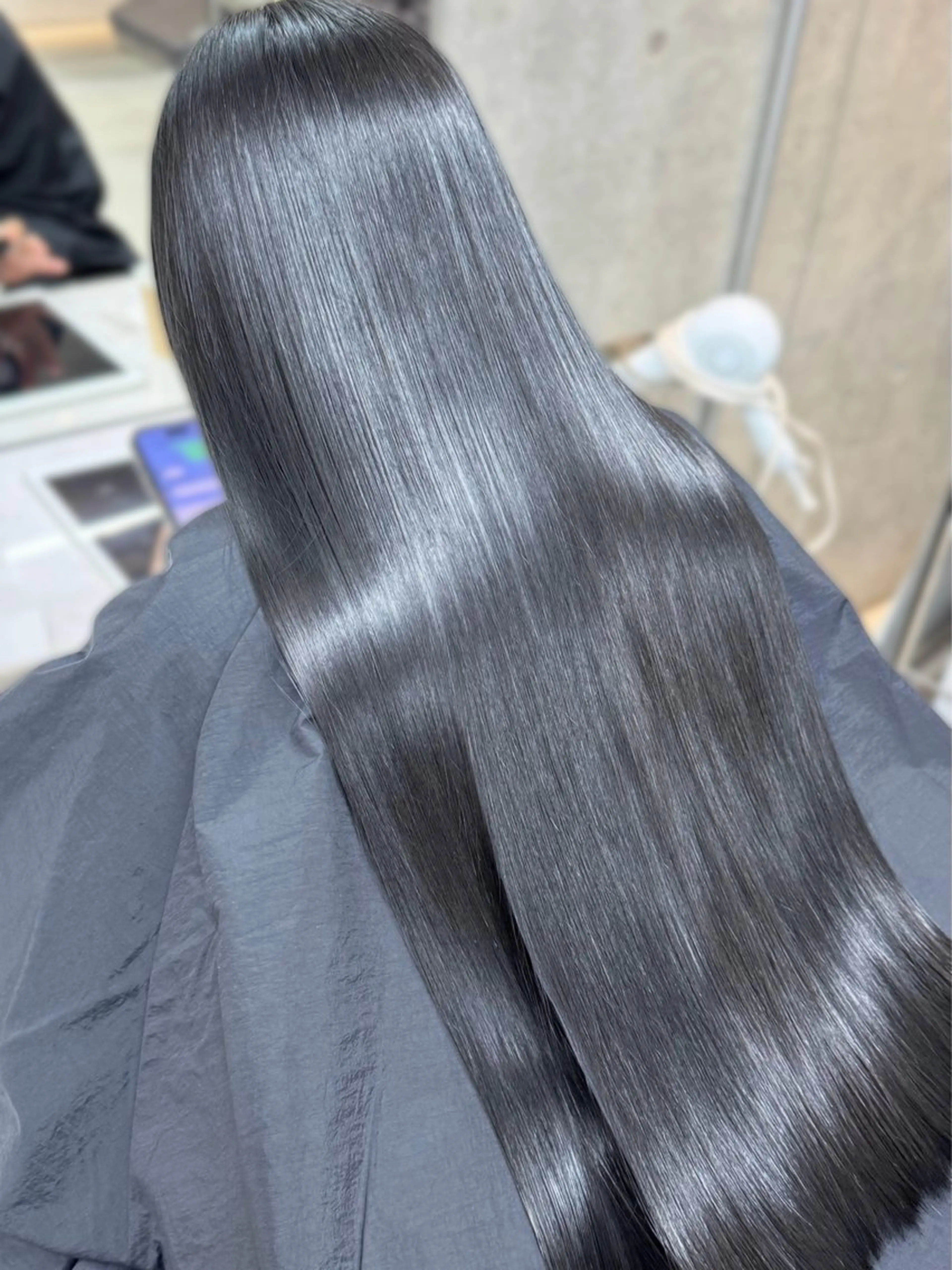 ロング 縮毛矯正 うる艶ヘア♡韓国好き 透明感　shotaのヘアスタイル