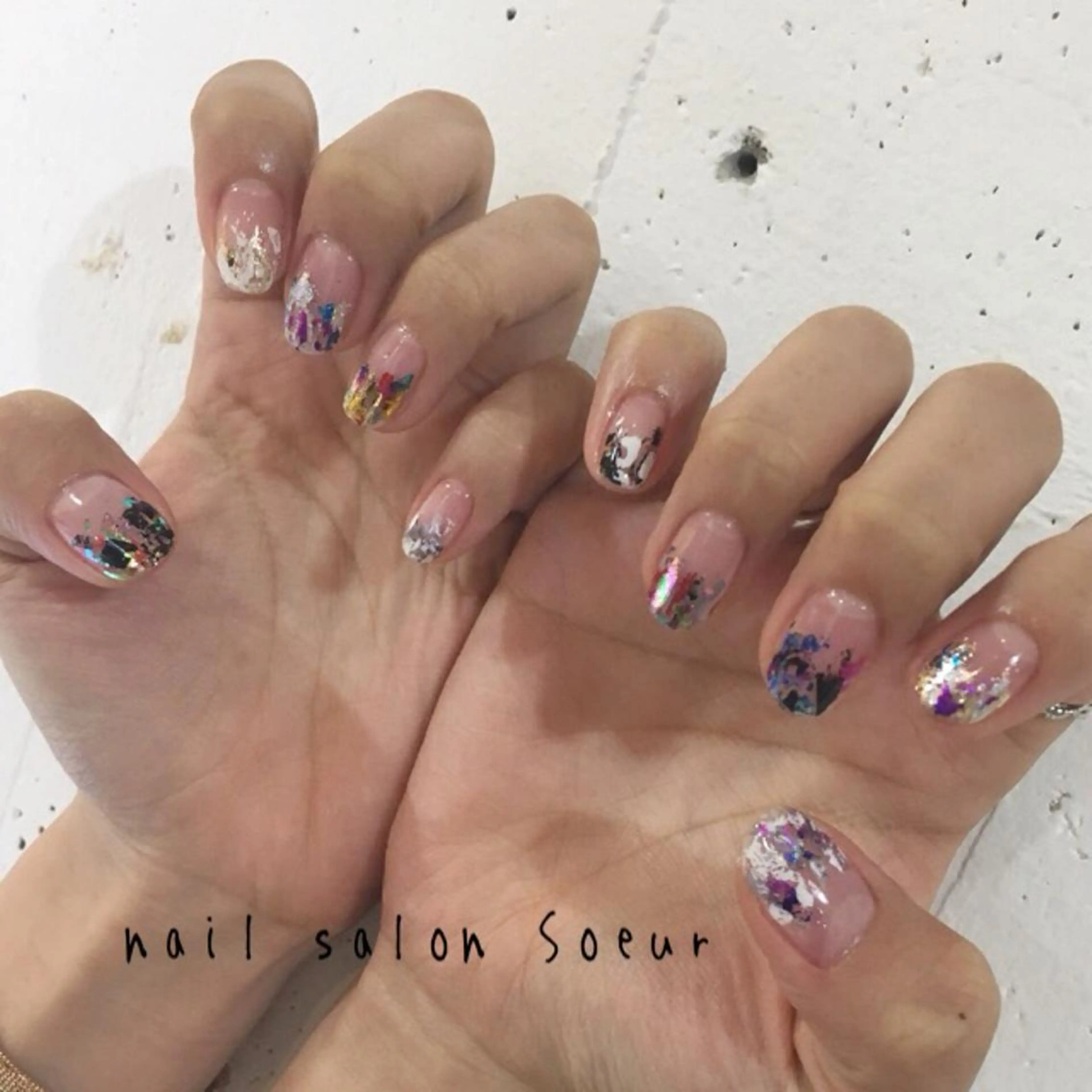 ネイル アートネイル クリアネイル ジェルネイル ハンドネイル nail salon Soeurのネイルデザイン