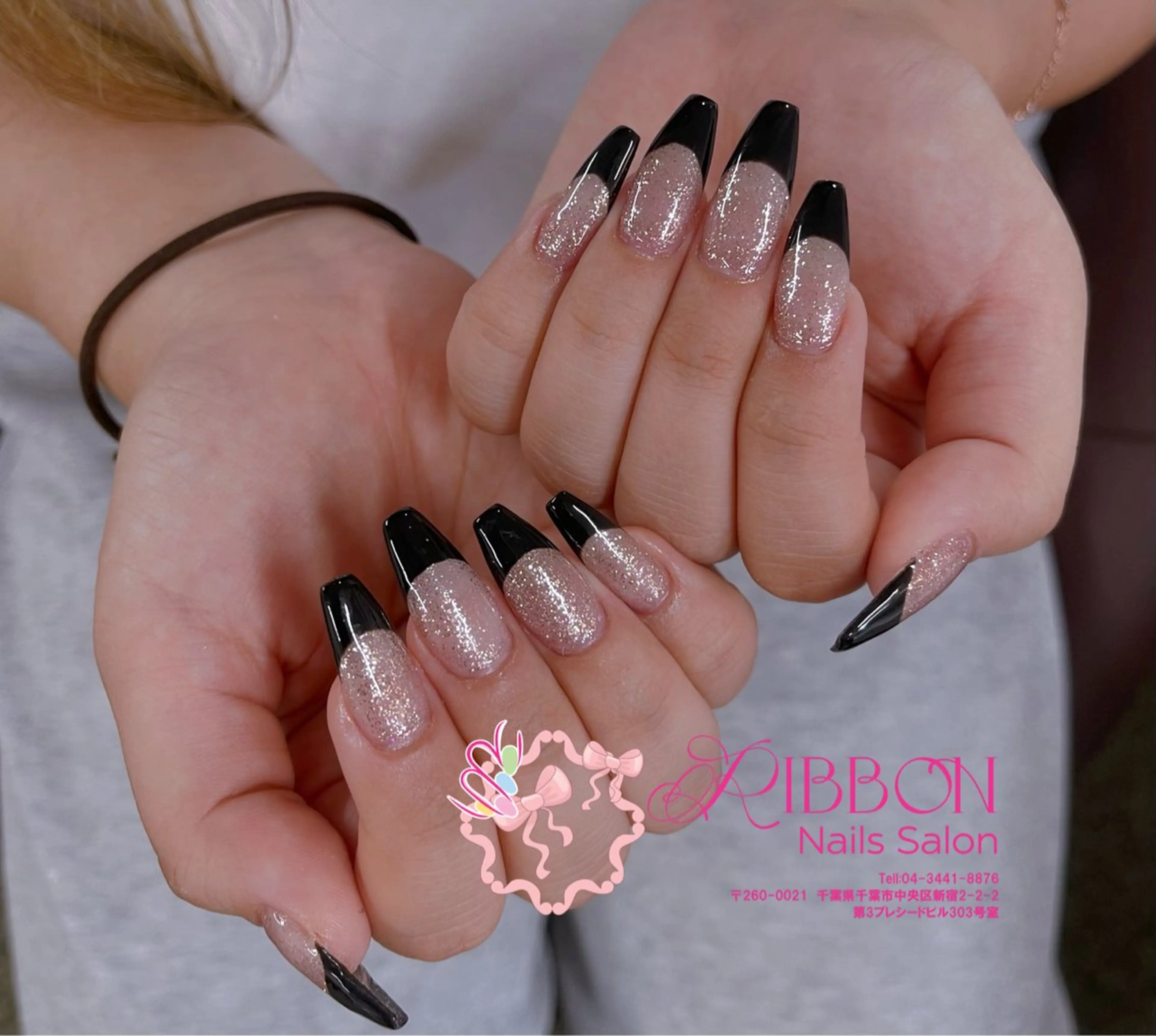 ネイル フレンチネイル ジェルネイル マグネットネイル 持ち込み ニュアンスネイル ハンドネイル Ribbonnail salonのネイルデザイン